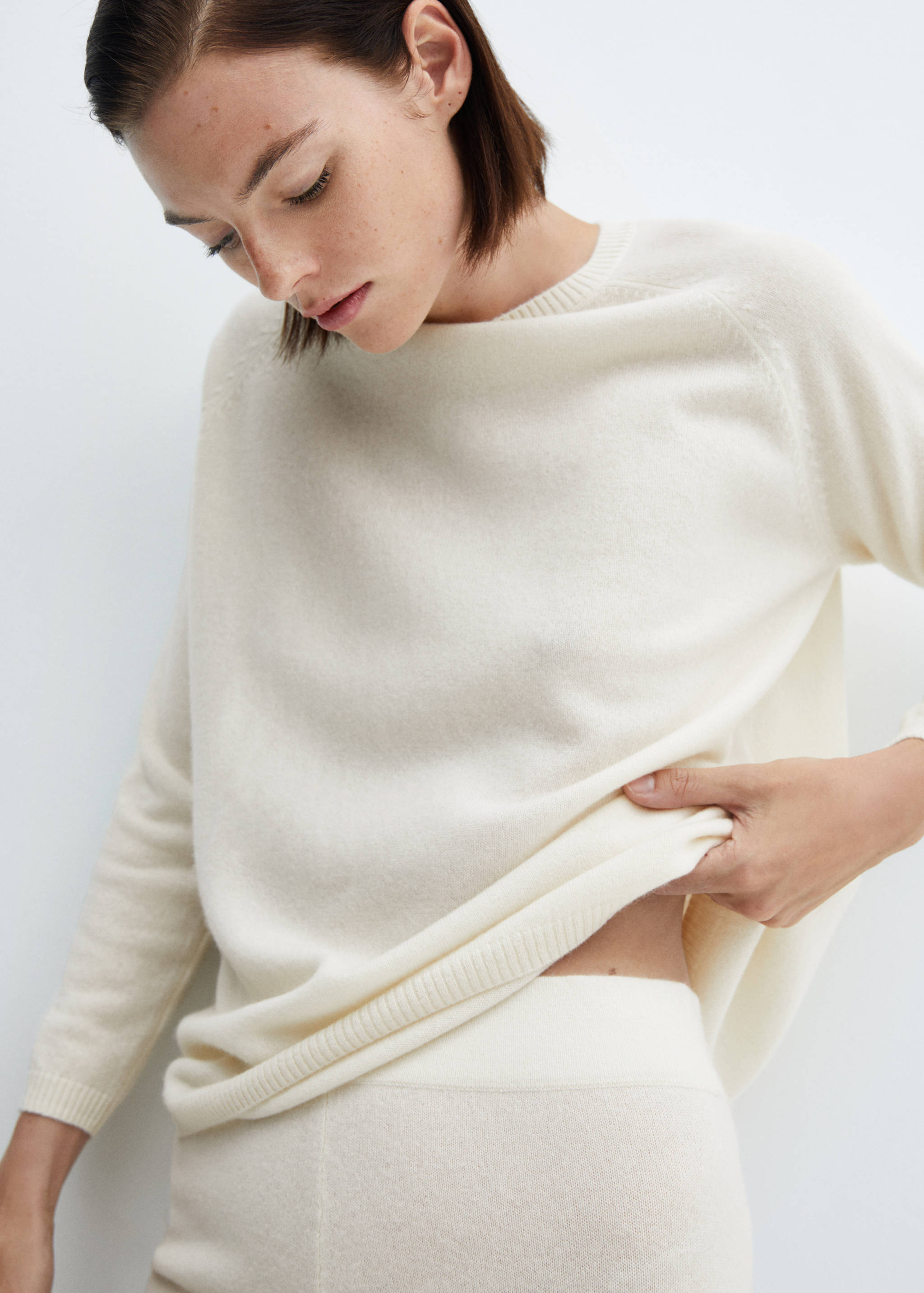 Tröja 100 % kashmir rund krage - Detaljer om artikeln 1