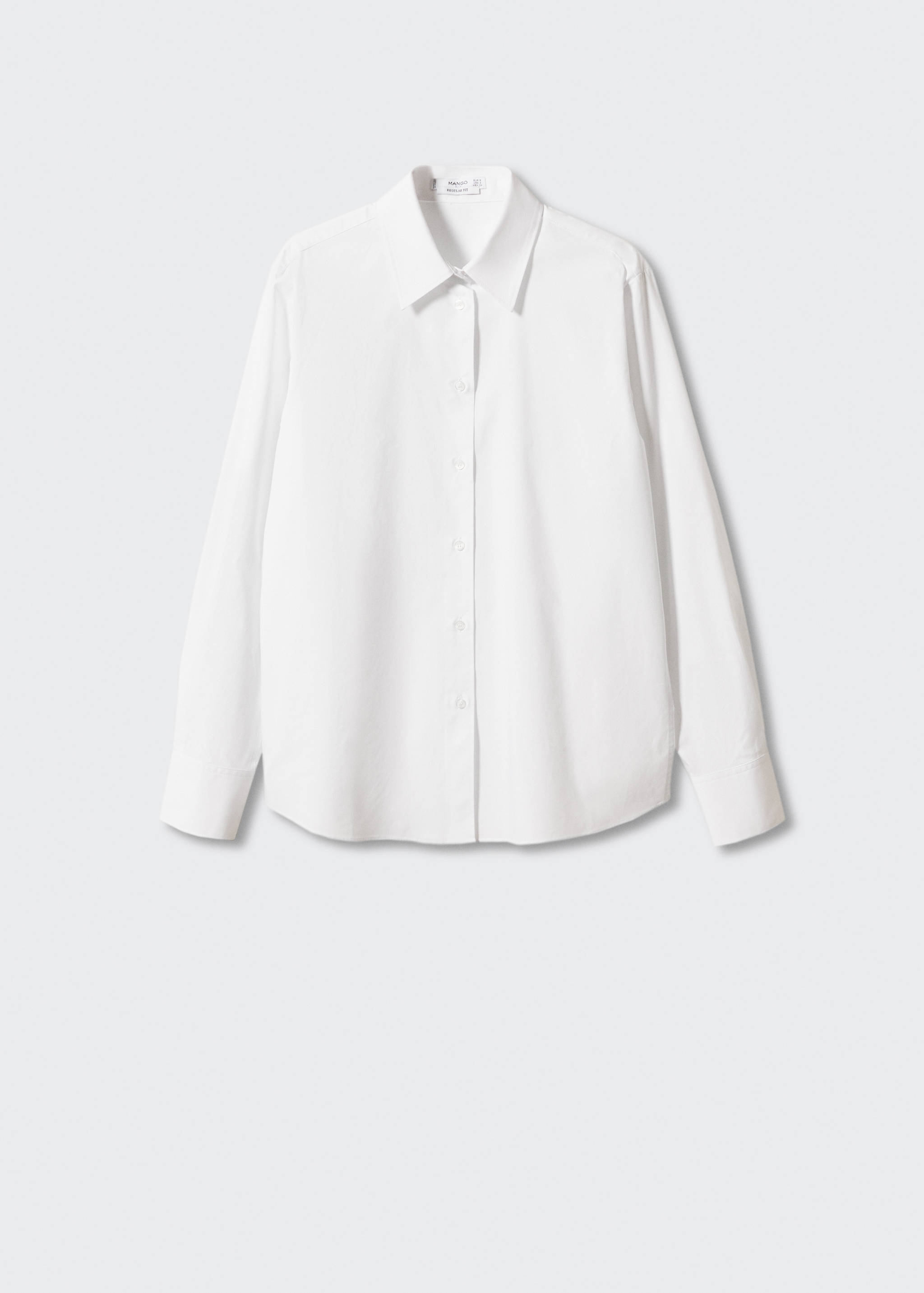 常规版型棉与莱赛尔纤维混纺衬衫 - null