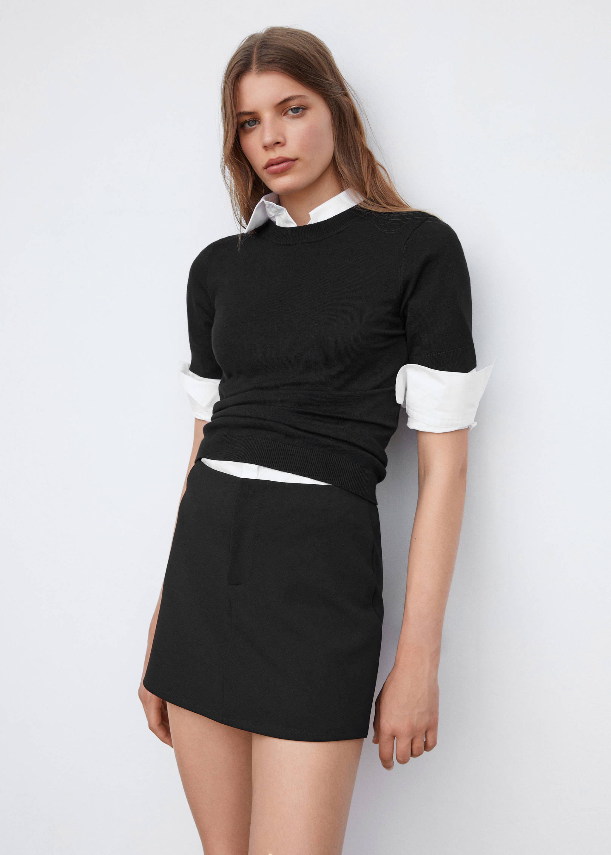 High-waist skort - Details of the article 2