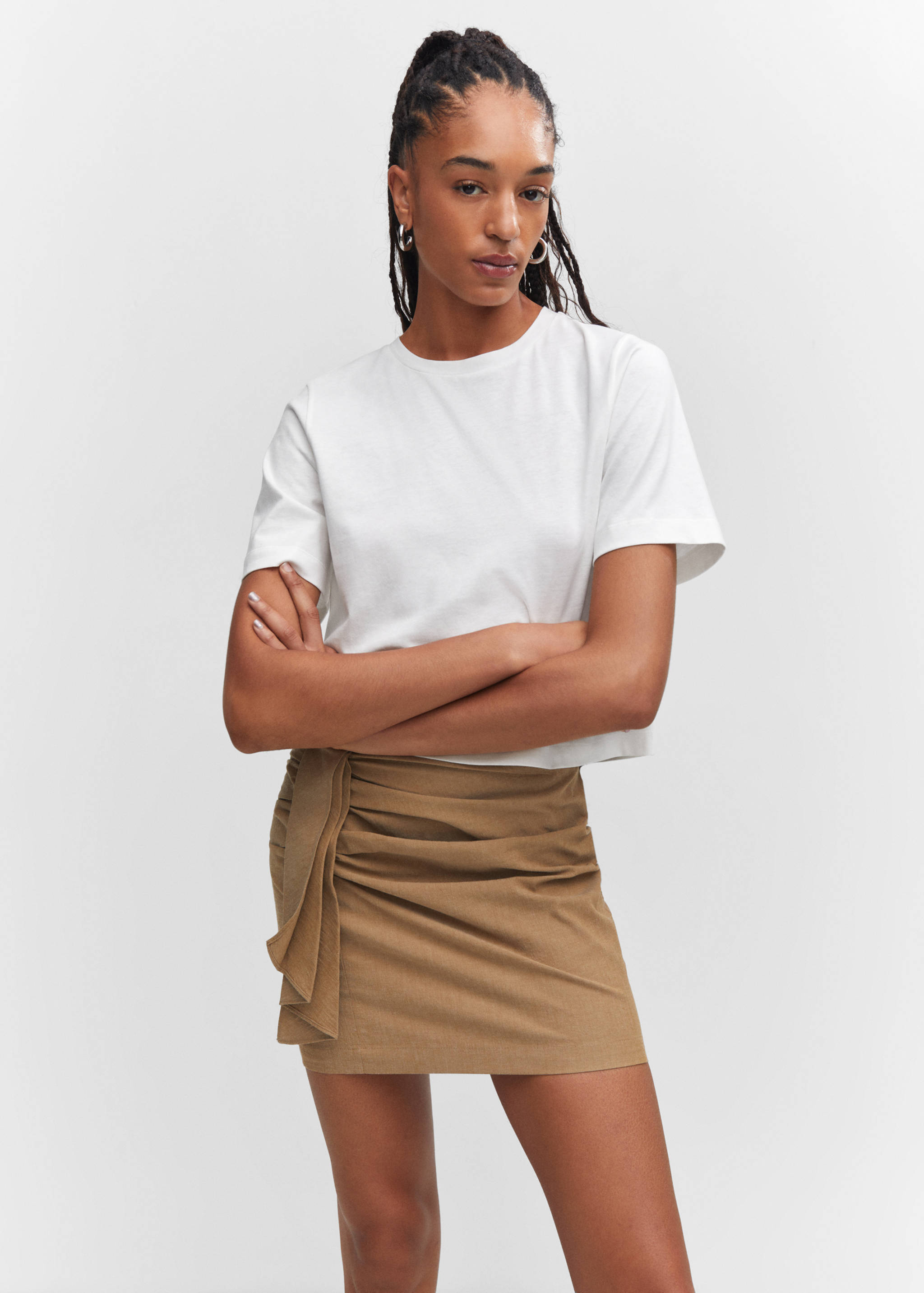 T-shirt coton manches courtes - Plan moyen