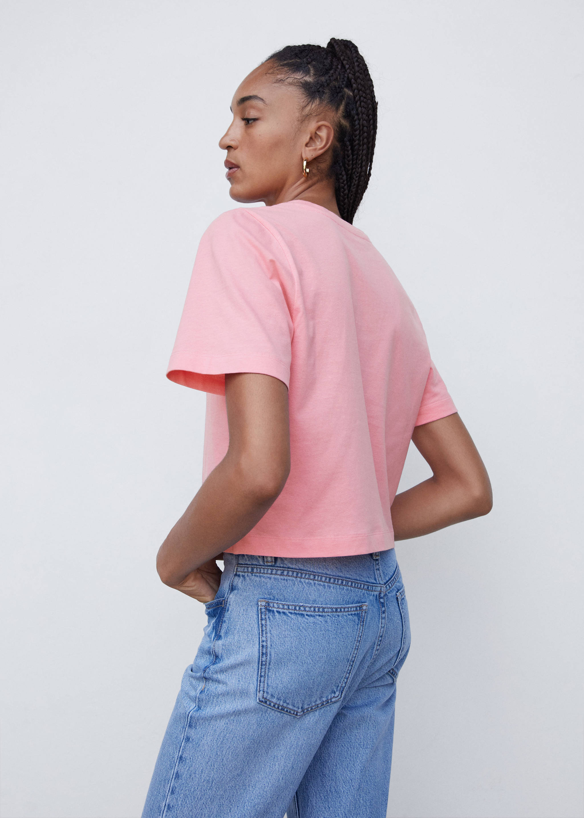 T-shirt coton manches courtes - Verso de l’article