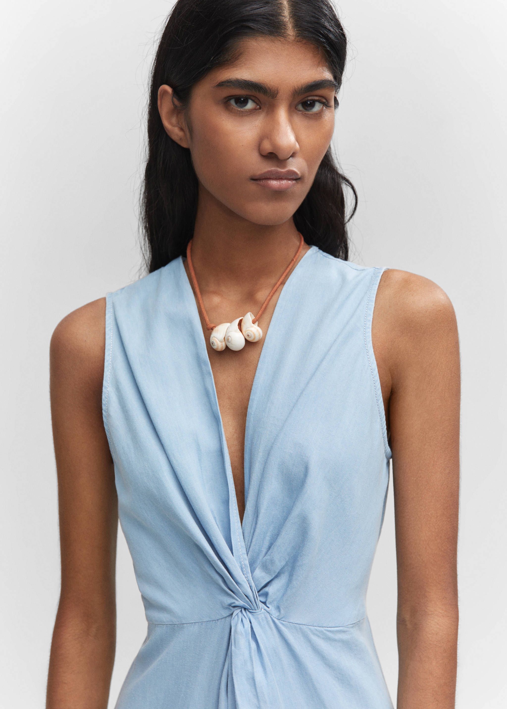 Vestido midi nudo - Detalle del artículo 1