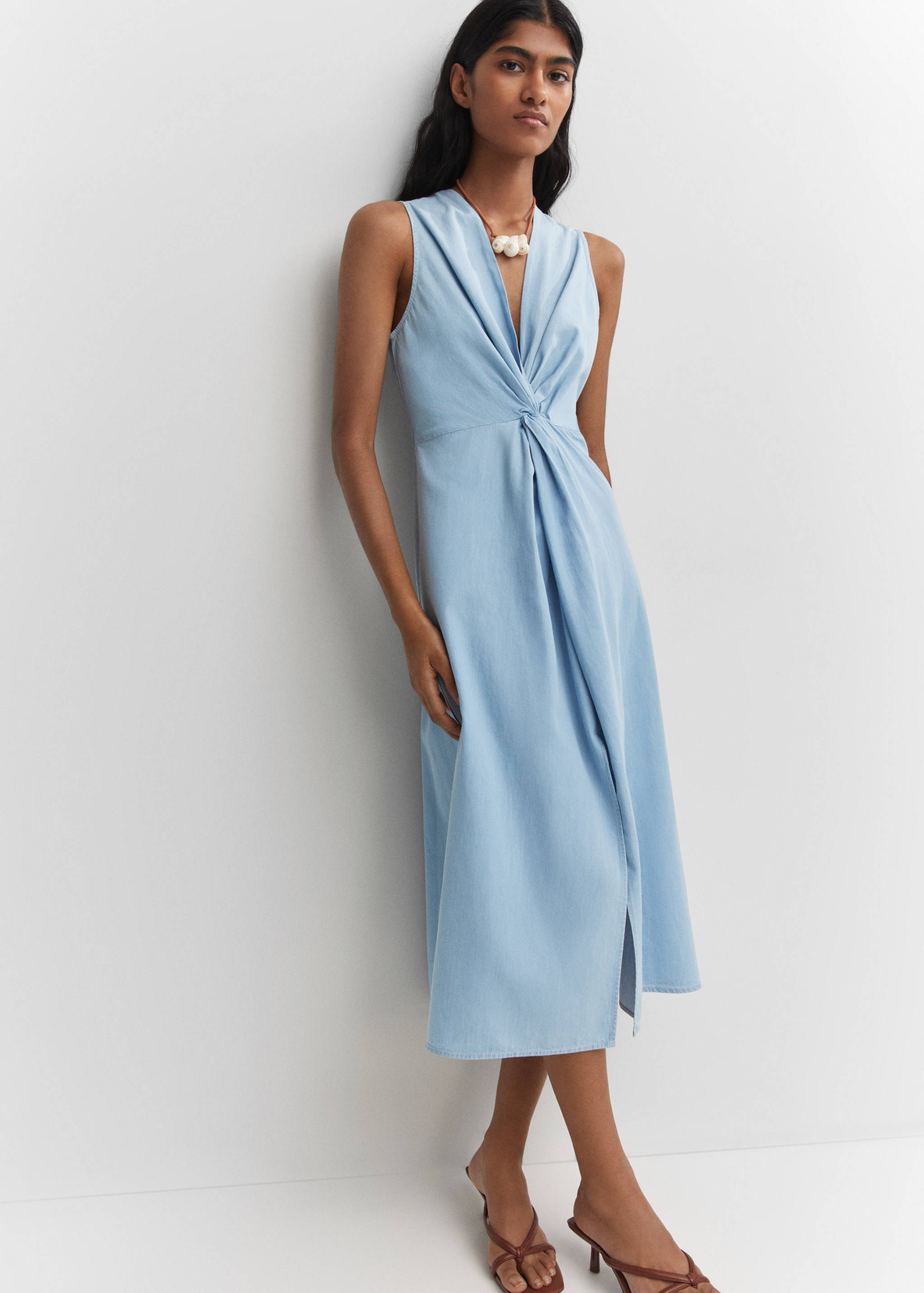 Vestido midi nudo - Detalle del artículo 2