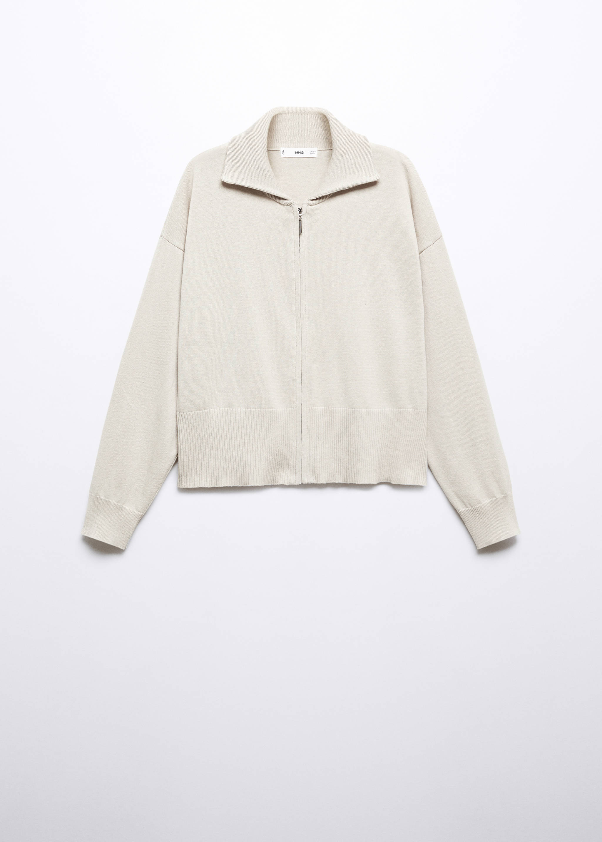 Cotton and linen pyjama jacket with zip - Article without model