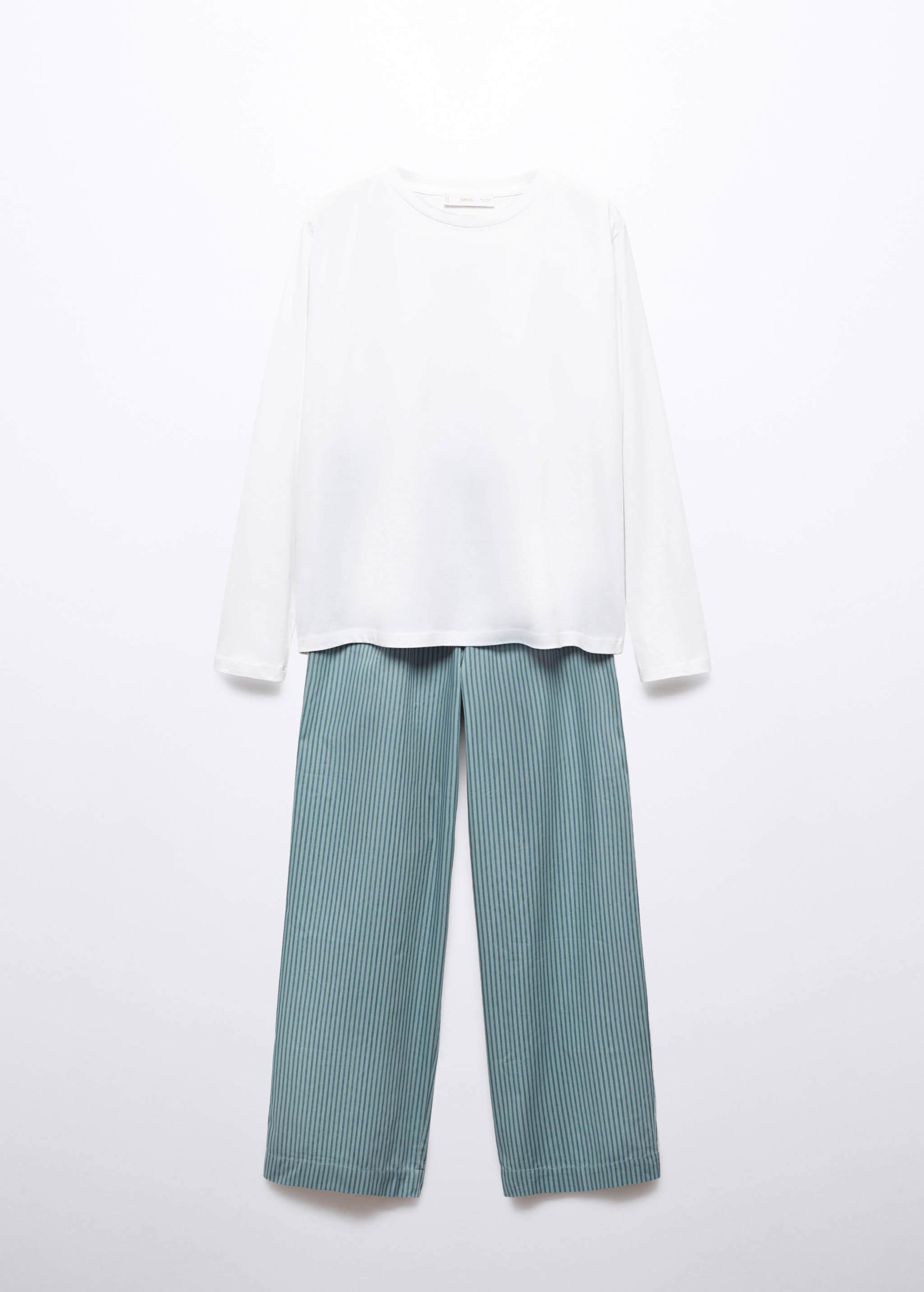 Striped cotton long pyjama - Article without model