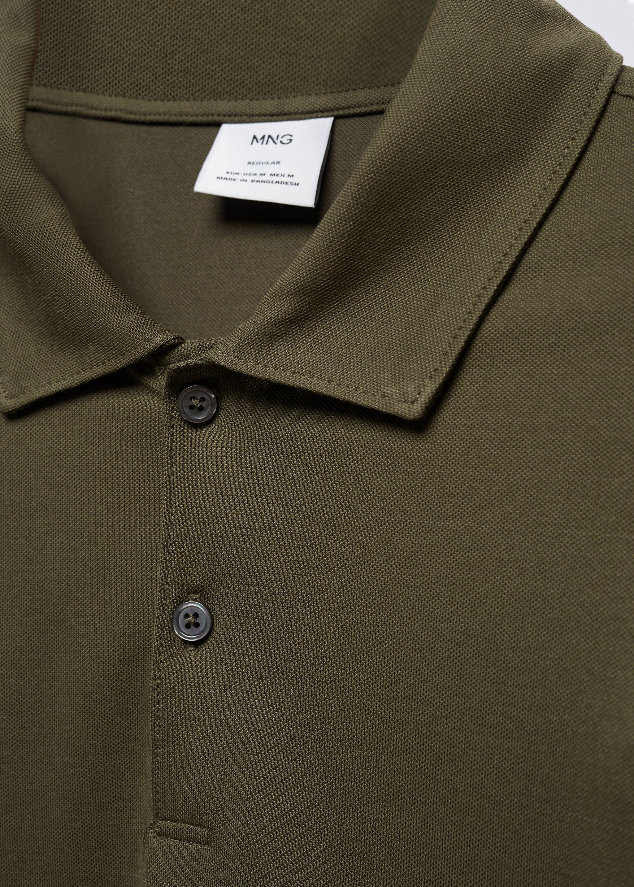 Long sleeves cotton polo - Details of the article 8