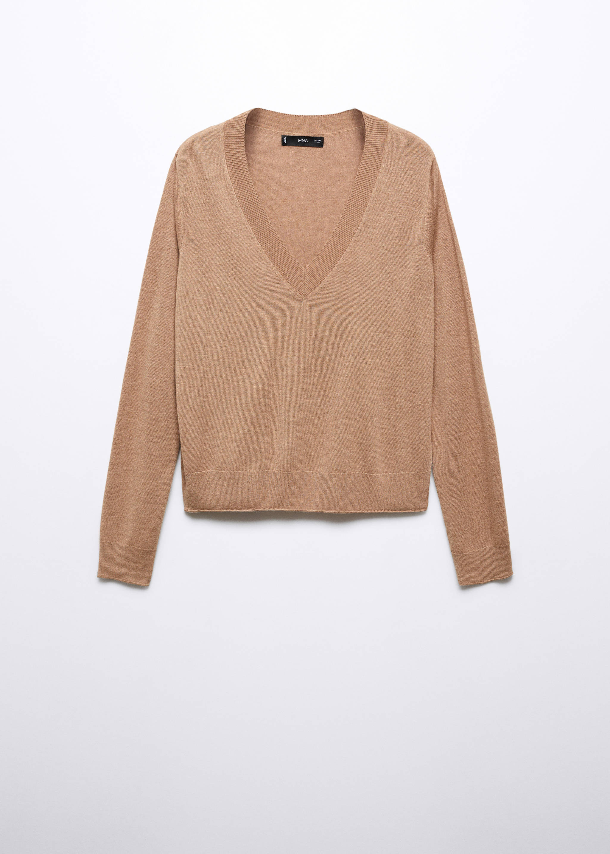 Fine-knit V-neck sweater - Article without model
