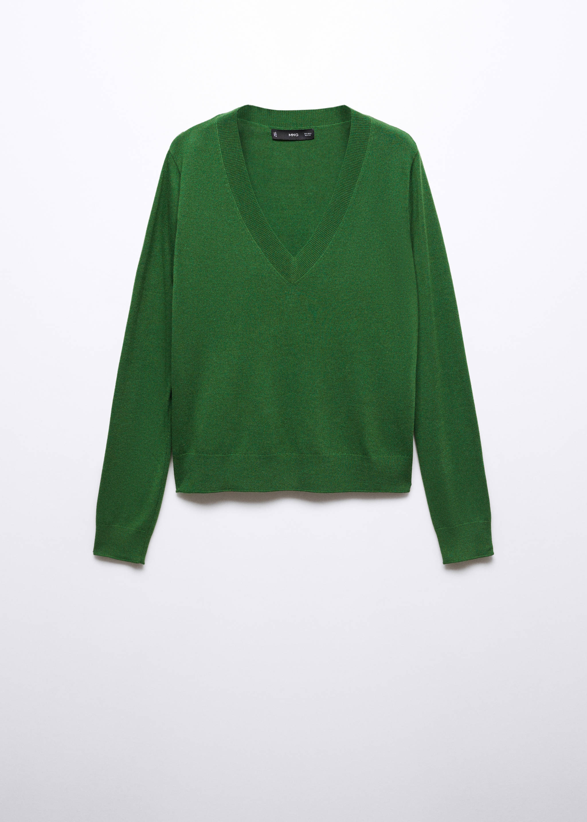 Fine-knit V-neck sweater - Article without model