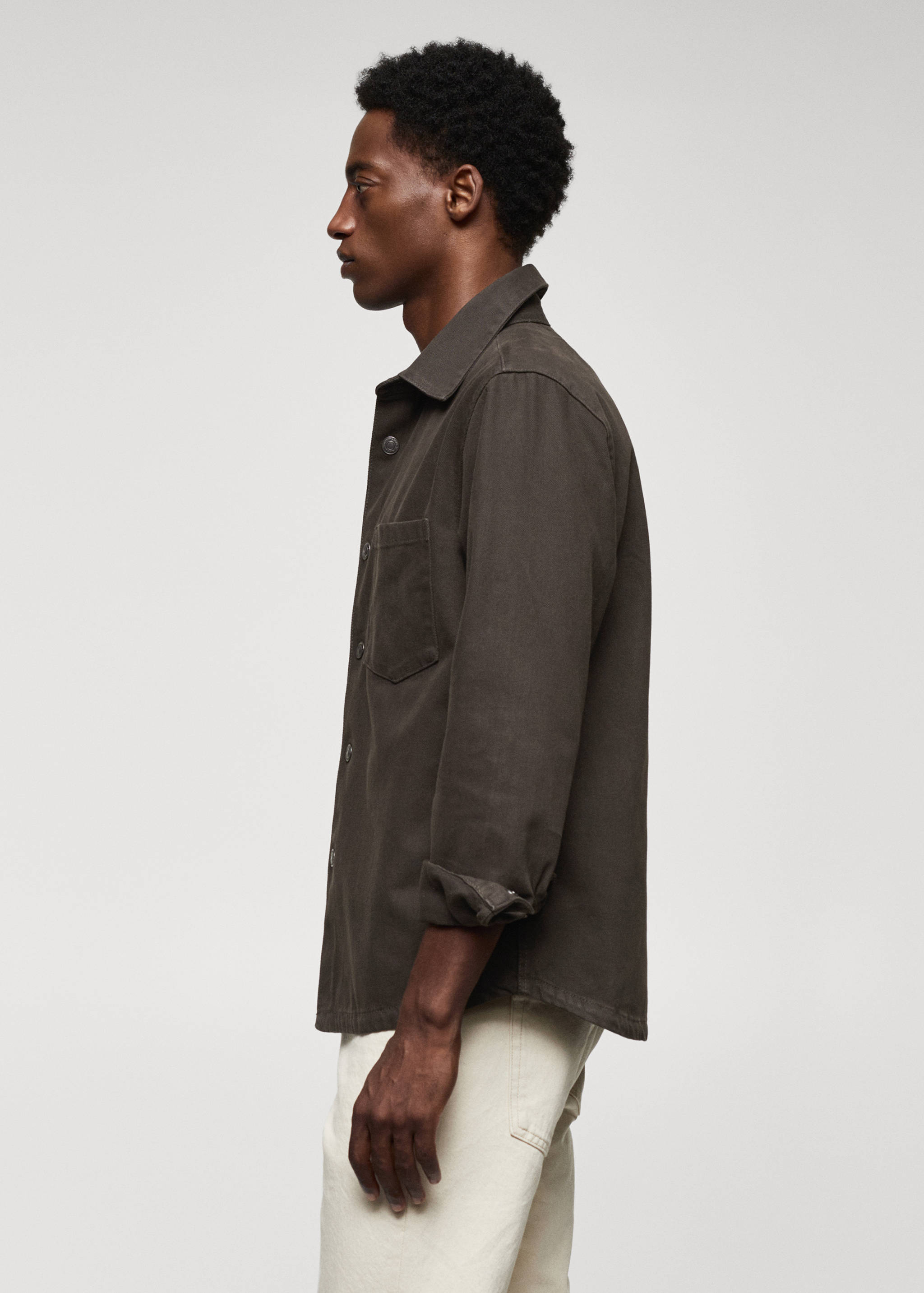 Pocket denim overshirt - Details of the article 2