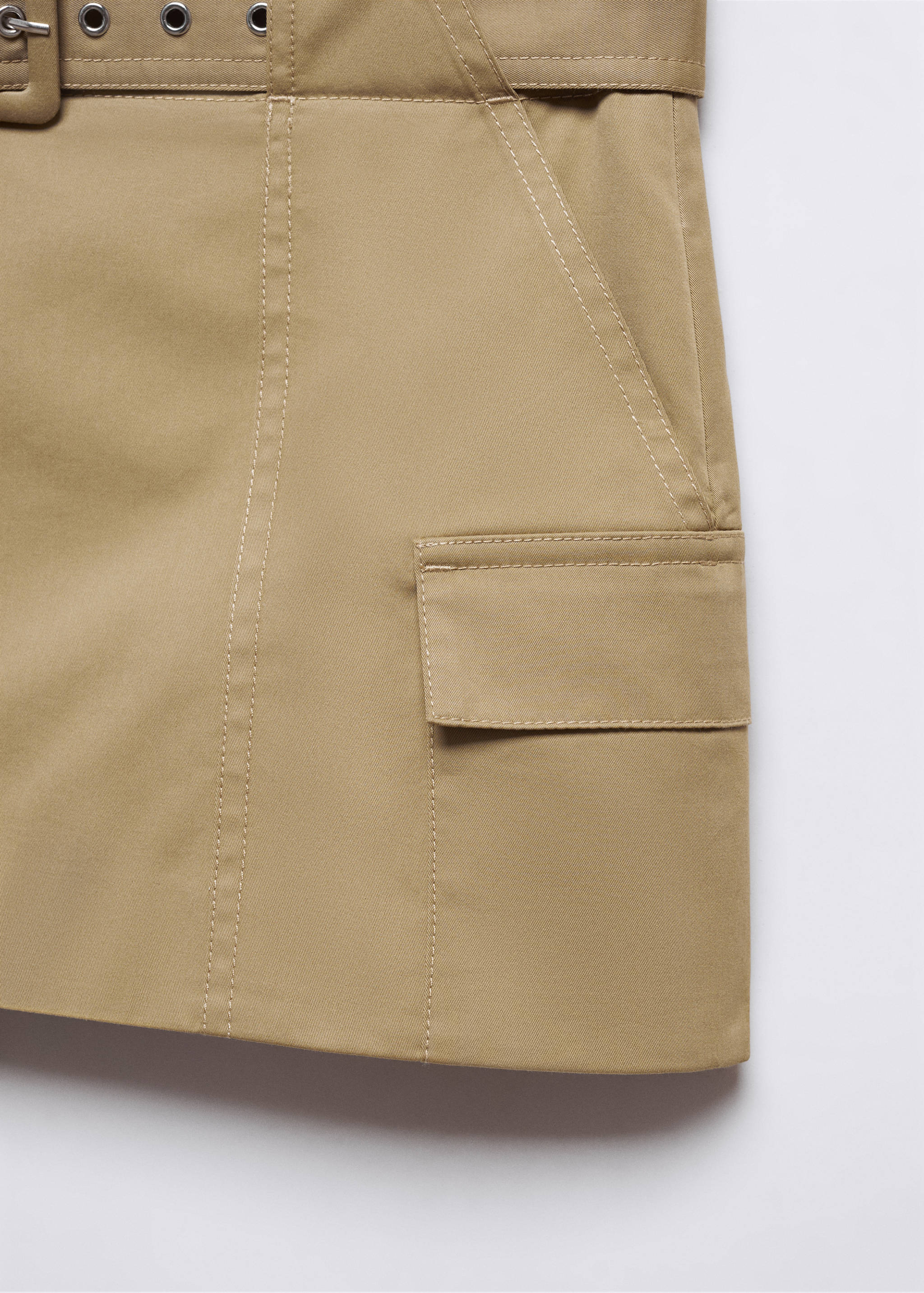 Cargo mini-skirt with belt - Details of the article 8