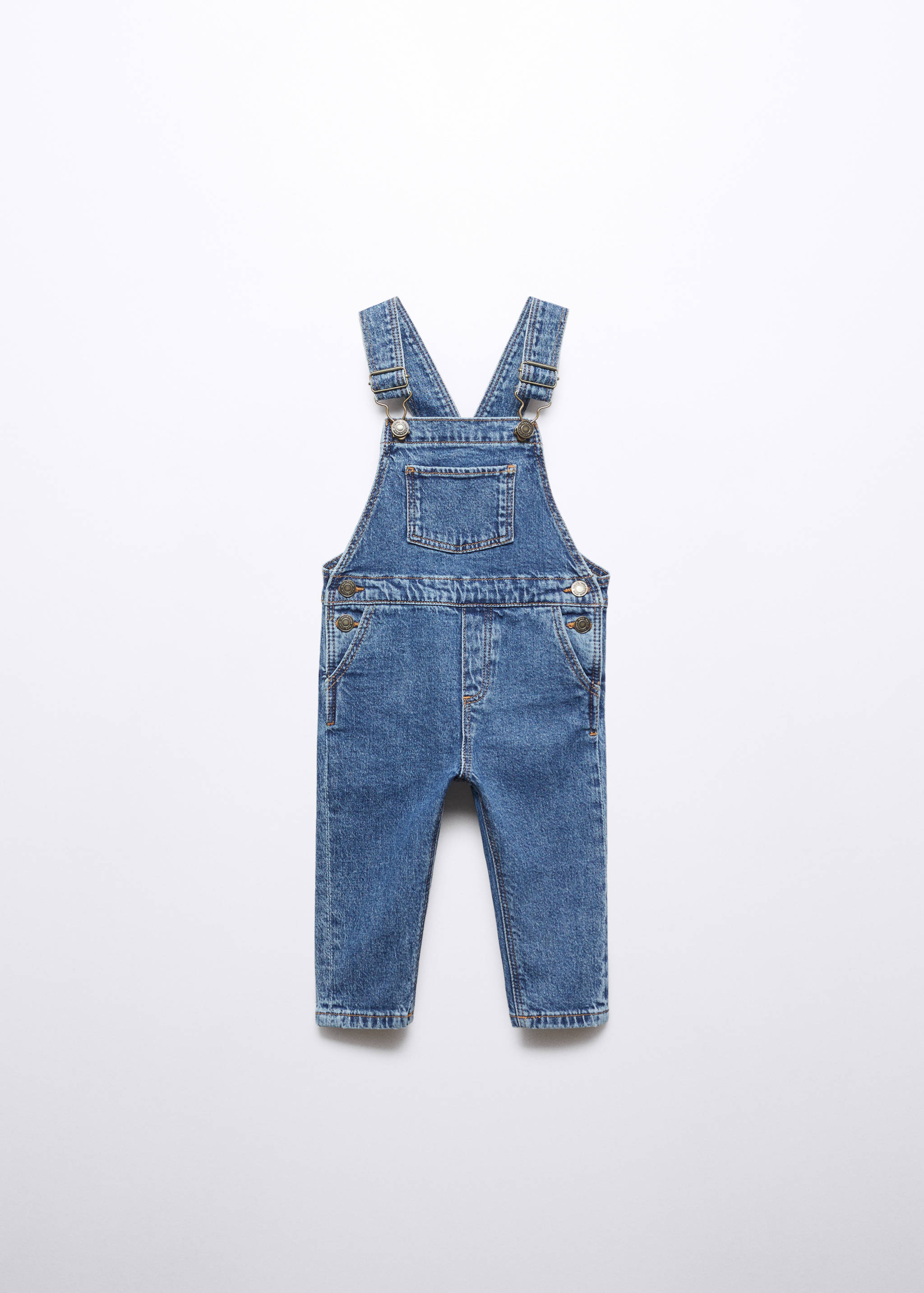 衬里牛仔布工装裤 - null