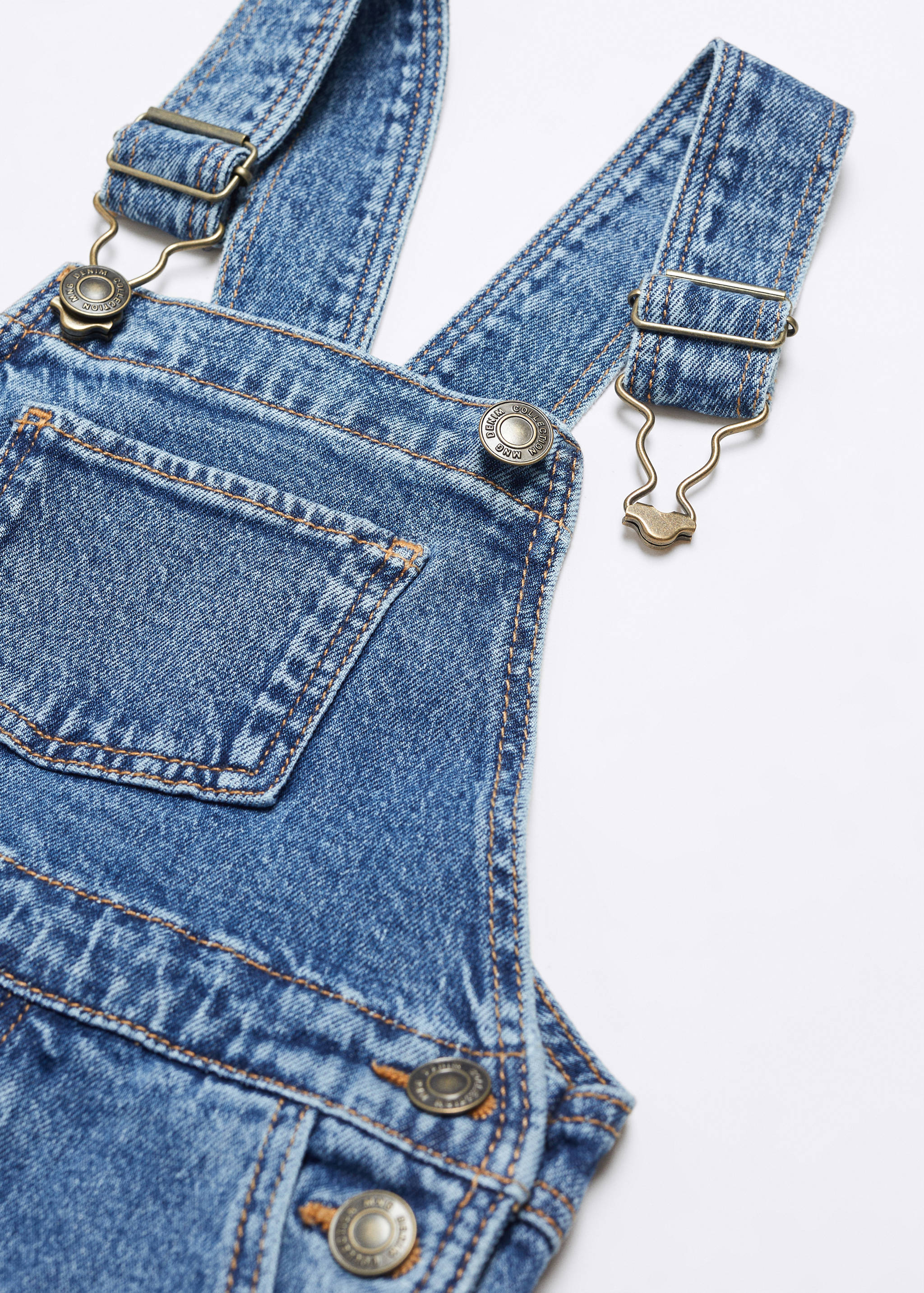 衬里牛仔布工装裤 - null