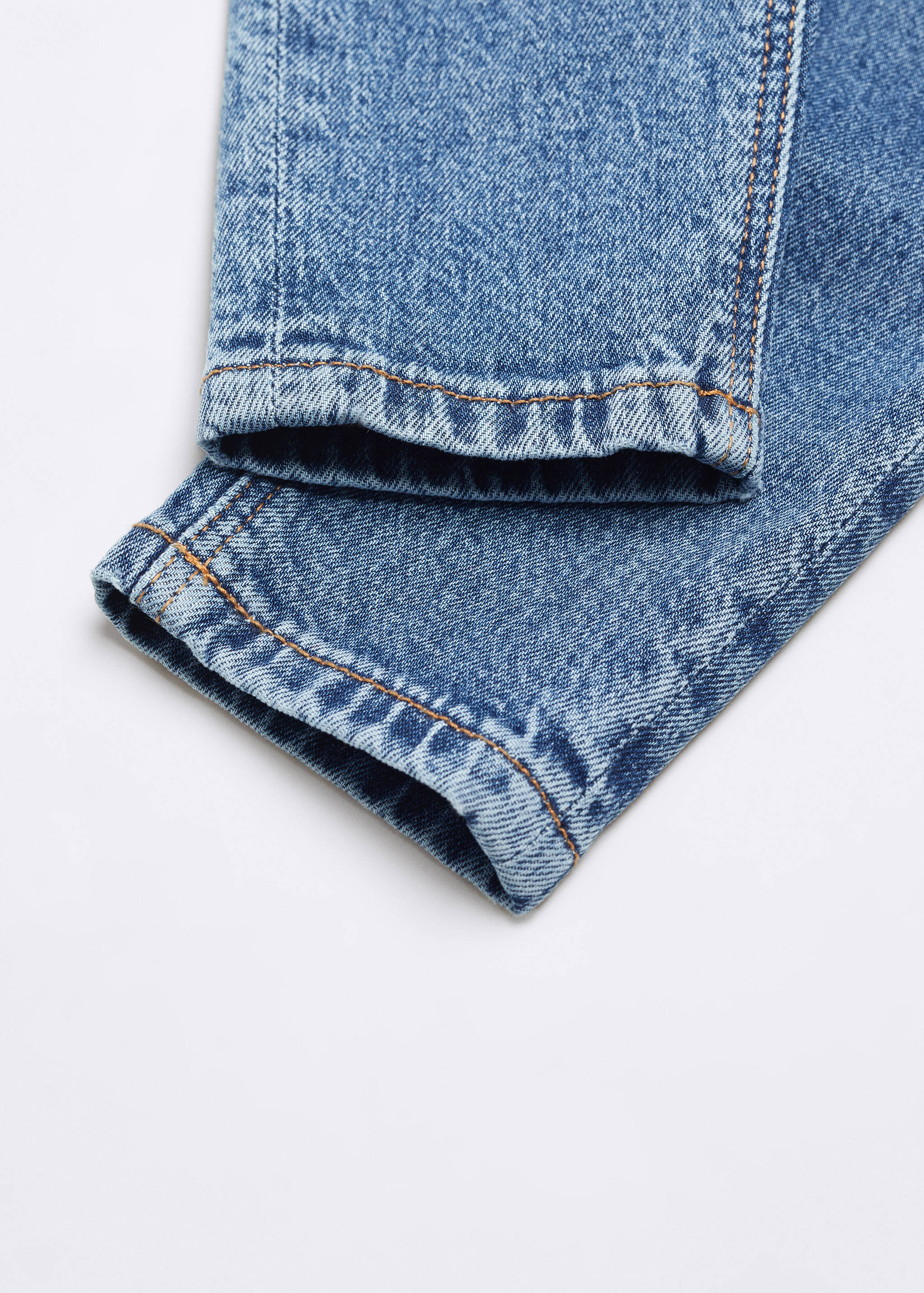 衬里牛仔布工装裤 - null