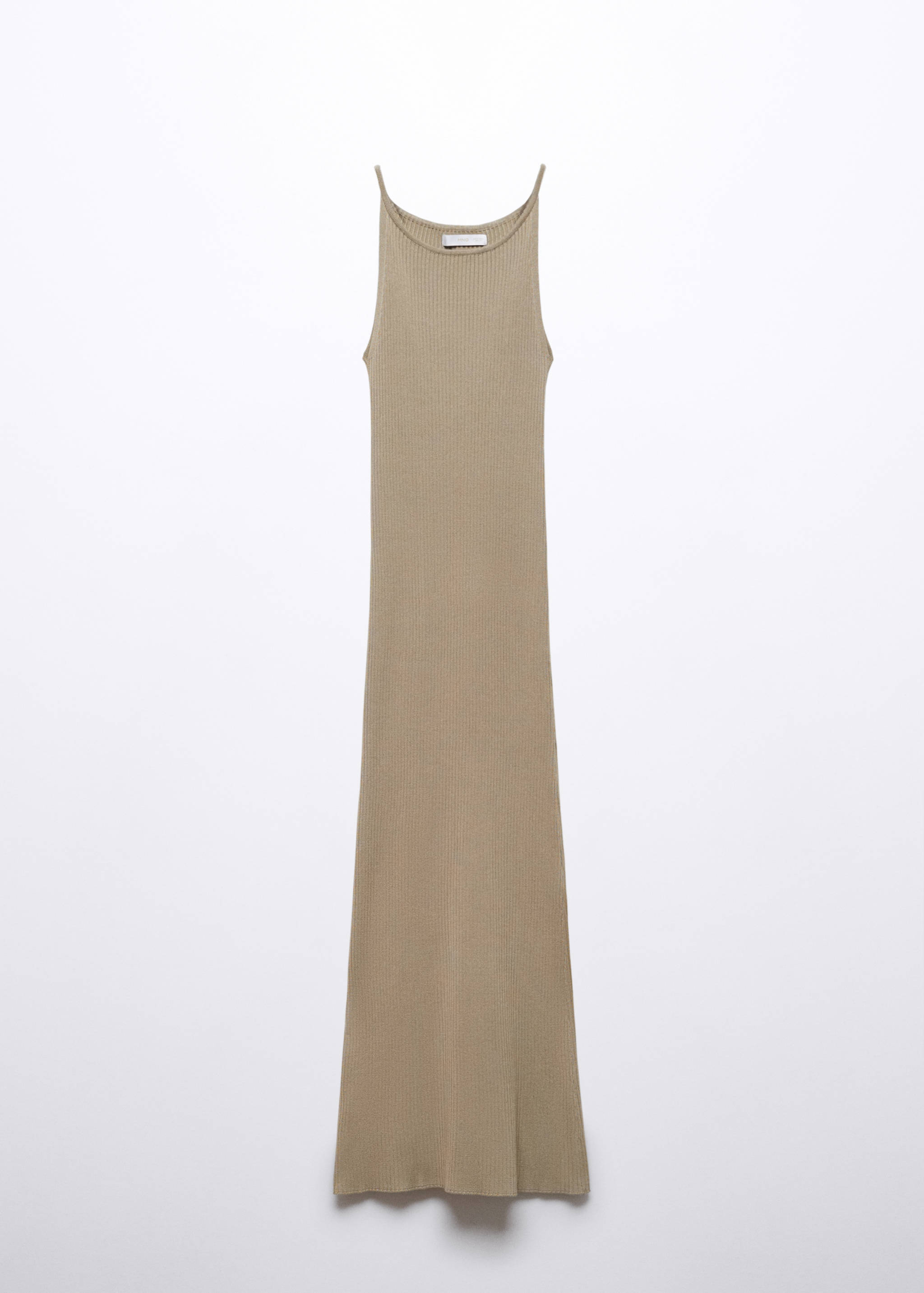 Ribbed knit dress with opening - Article without model
