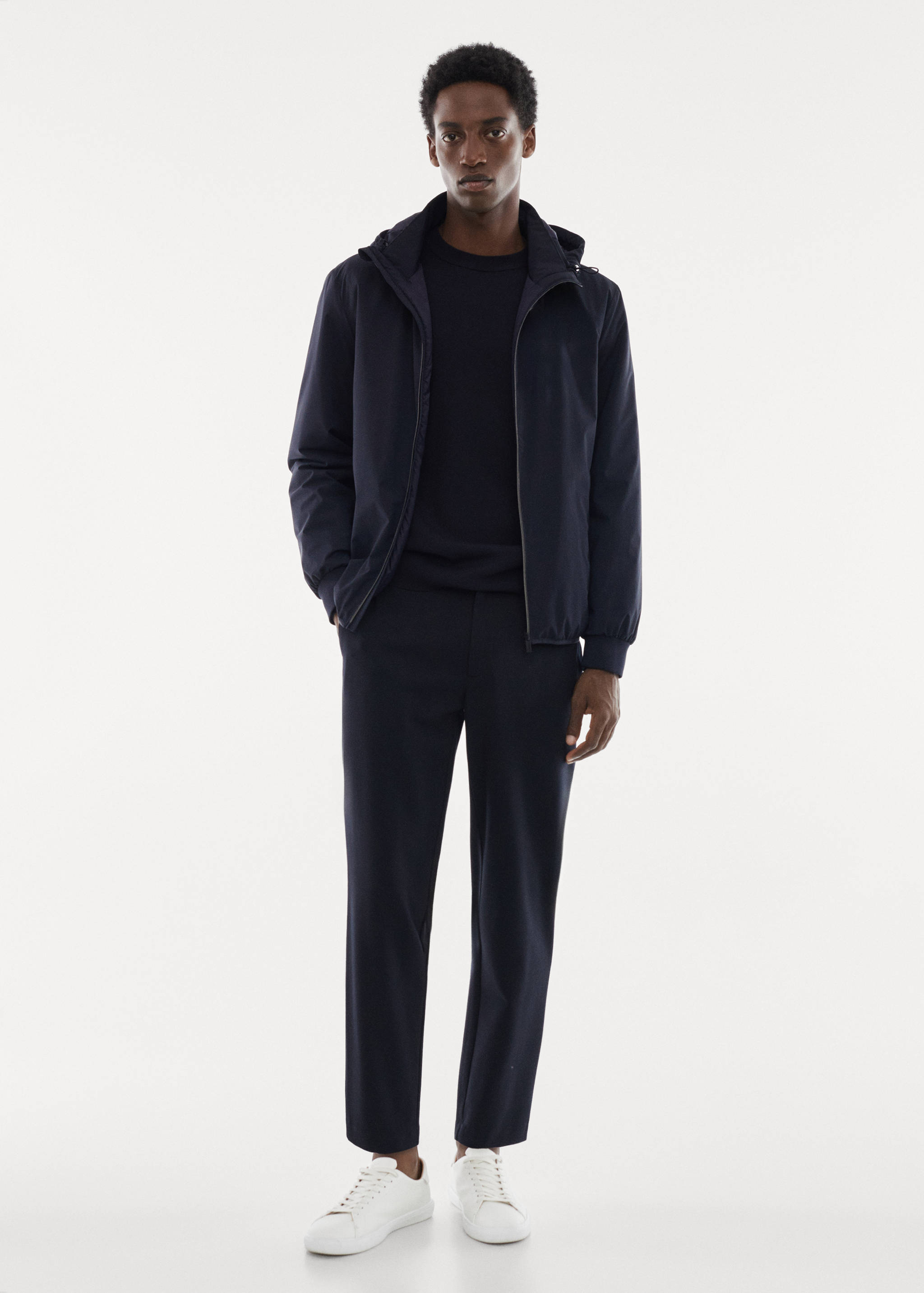 Стеганая водоотталкивающая куртка с капюшоном - Общий план