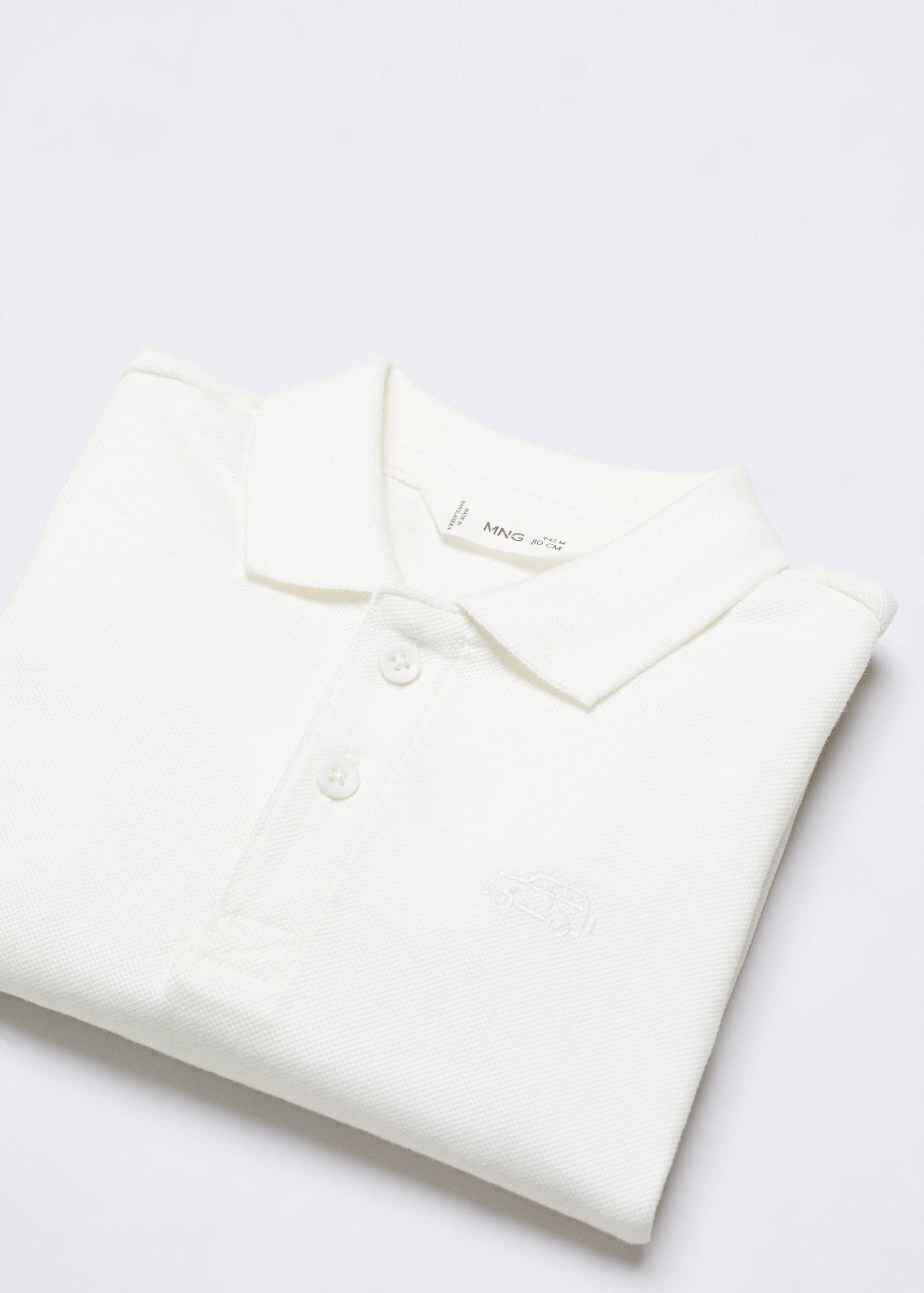 Long sleeves cotton polo - Details of the article 0