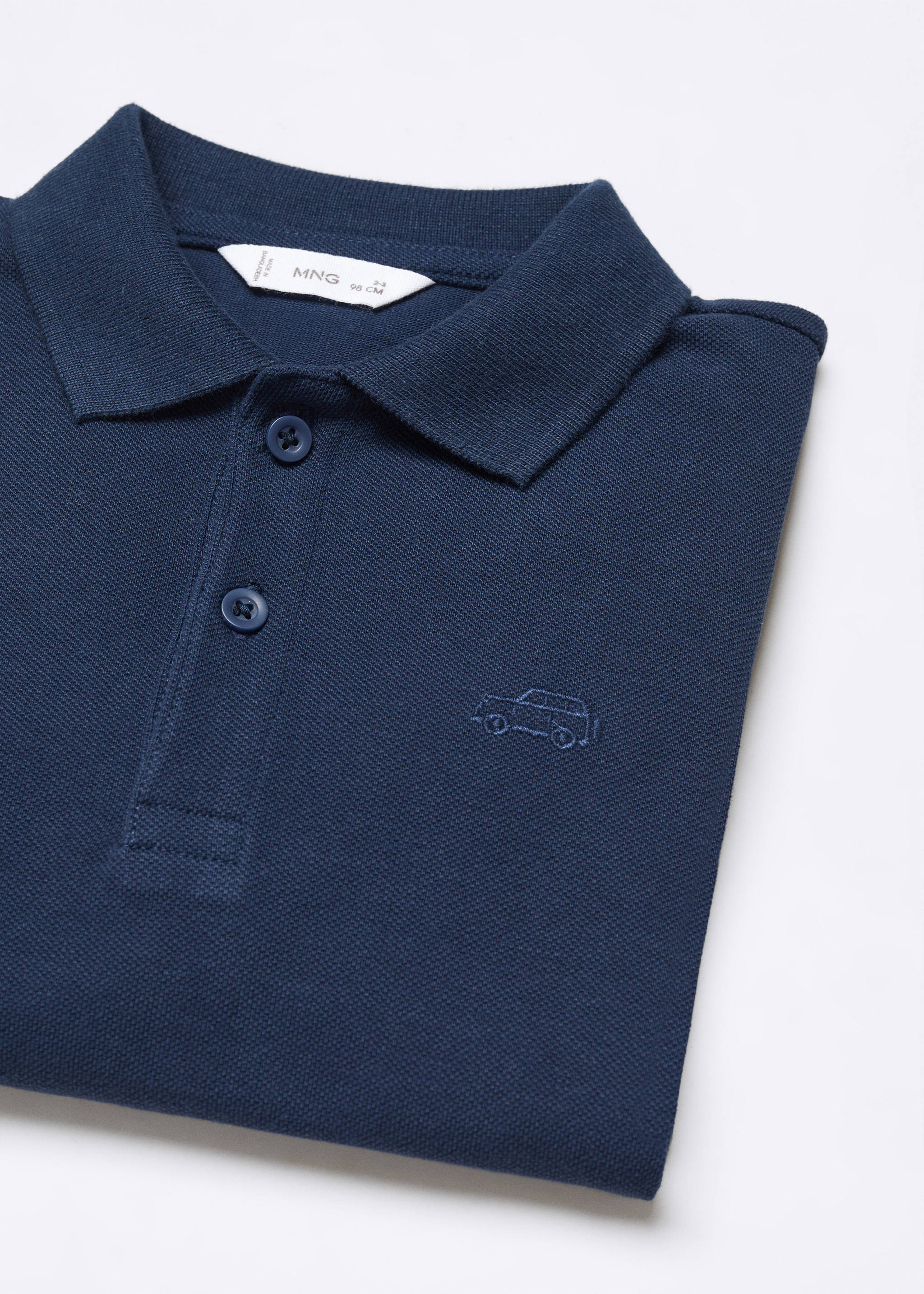 Long sleeves cotton polo - Details of the article 0