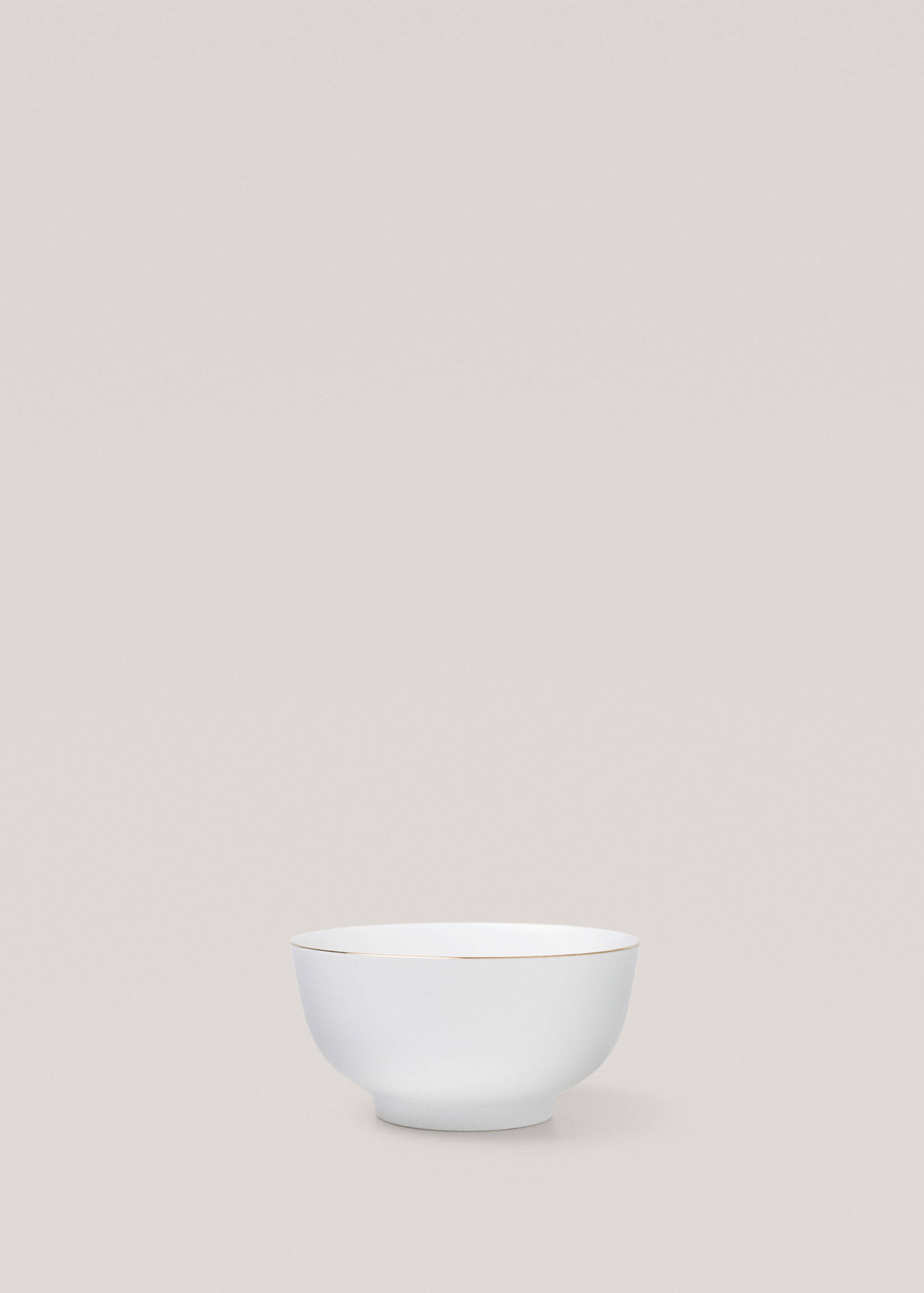 Taça bone china com risco na borda - Artigo sem modelo