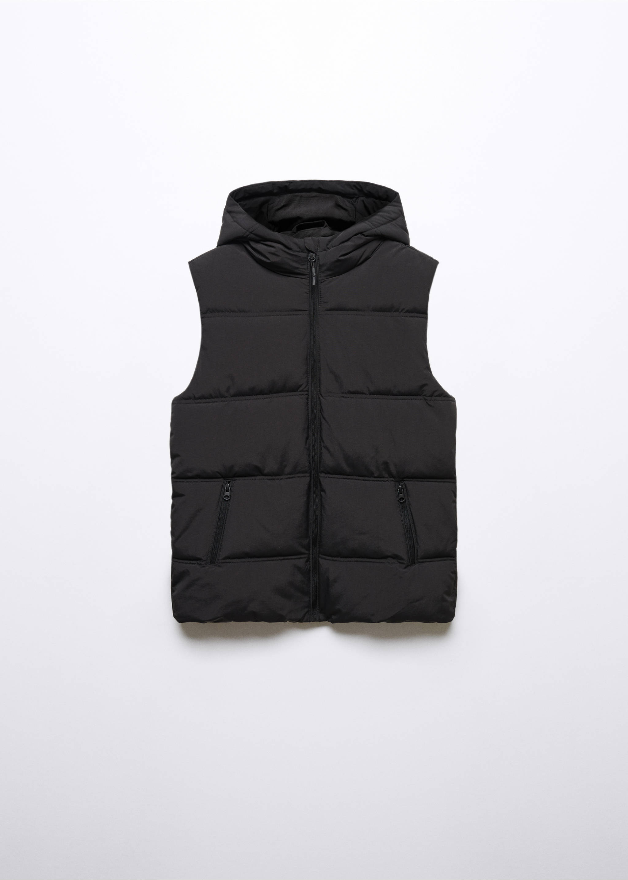 Quilted gilet - Article without model, Black. Ref: 57065133-00.