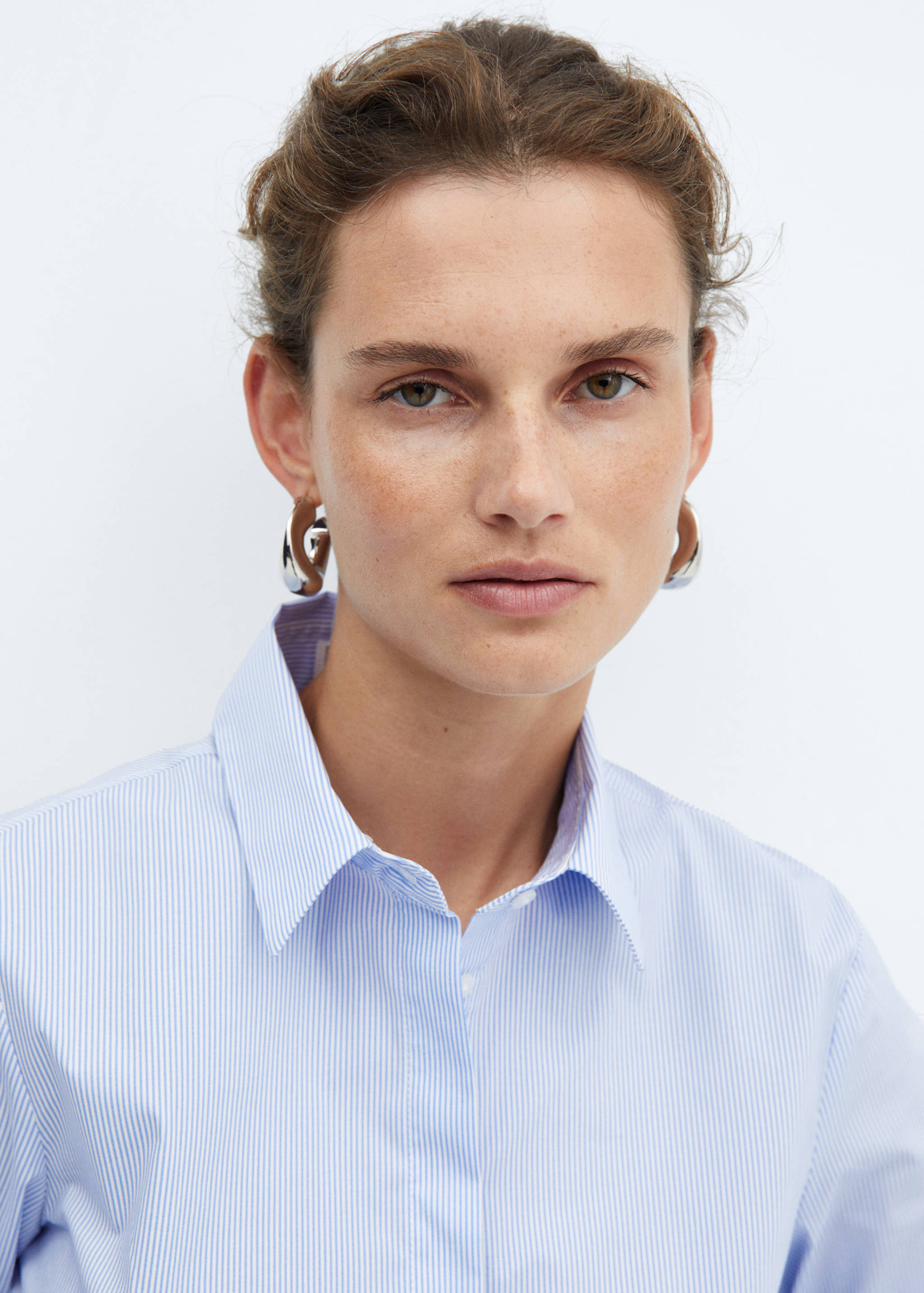 Приталенная рубашка из хлопка - Деталь изделия 1