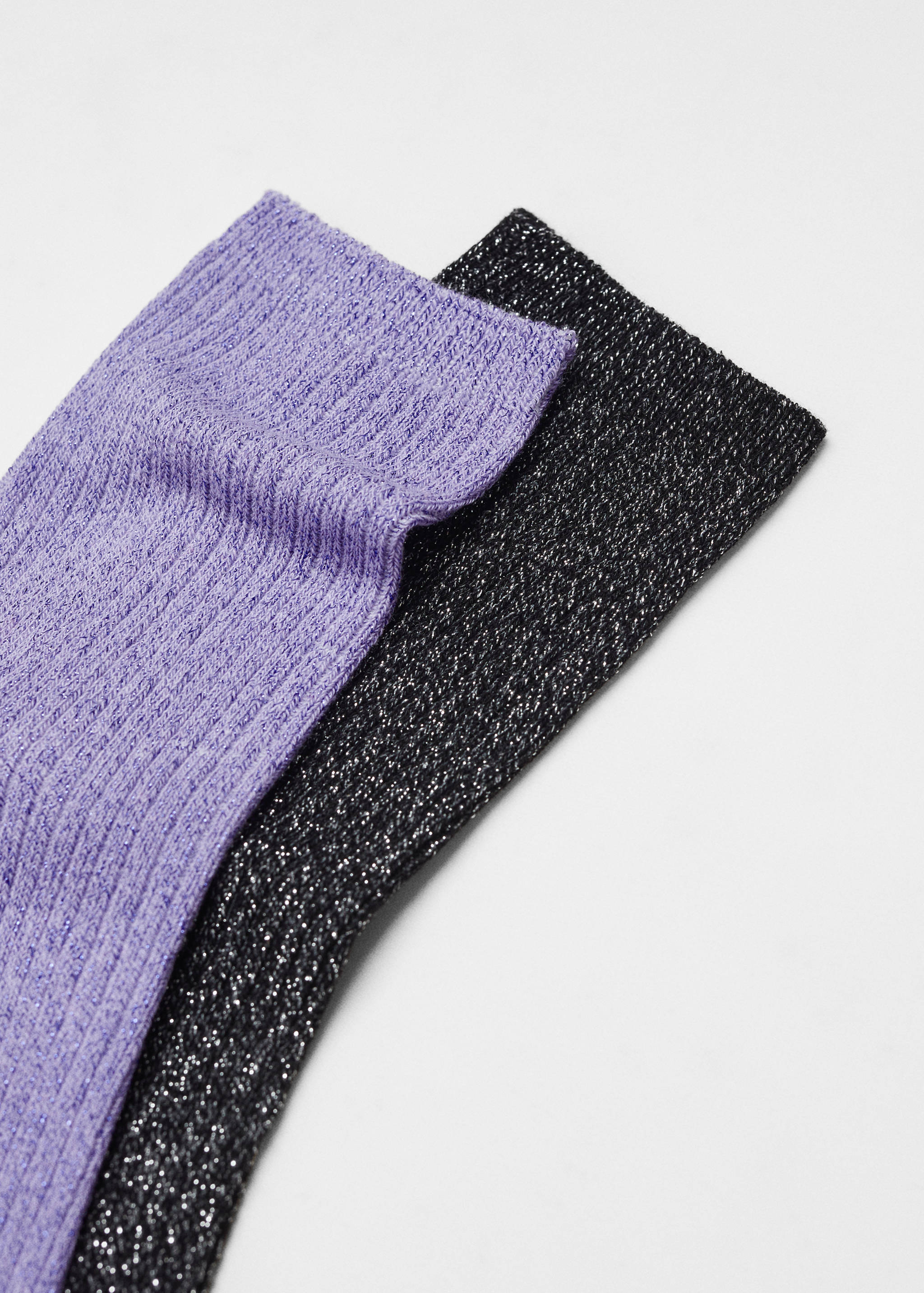Pack 2 paires chaussettes lurex - Plan moyen