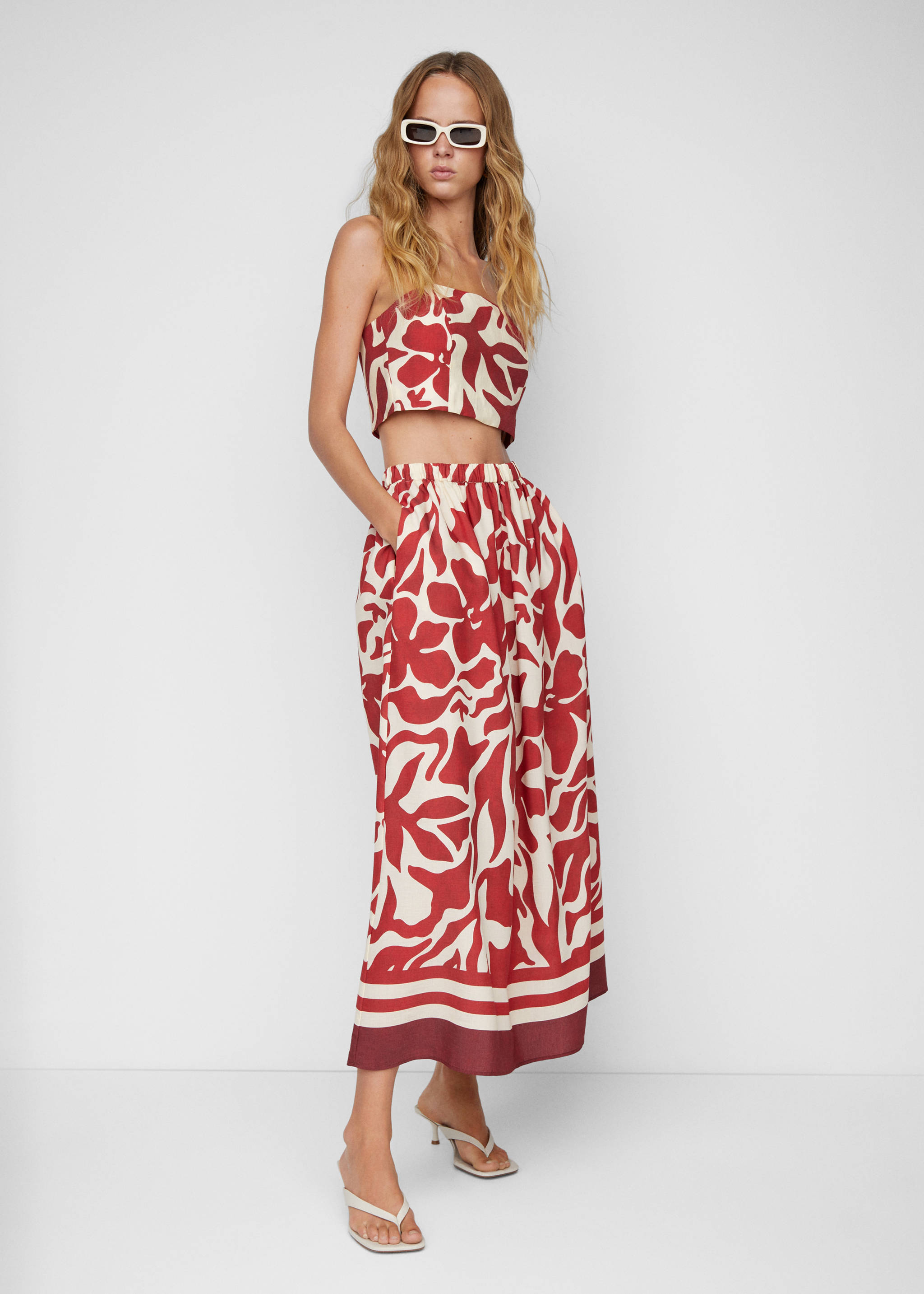 Printed crop top - General plane