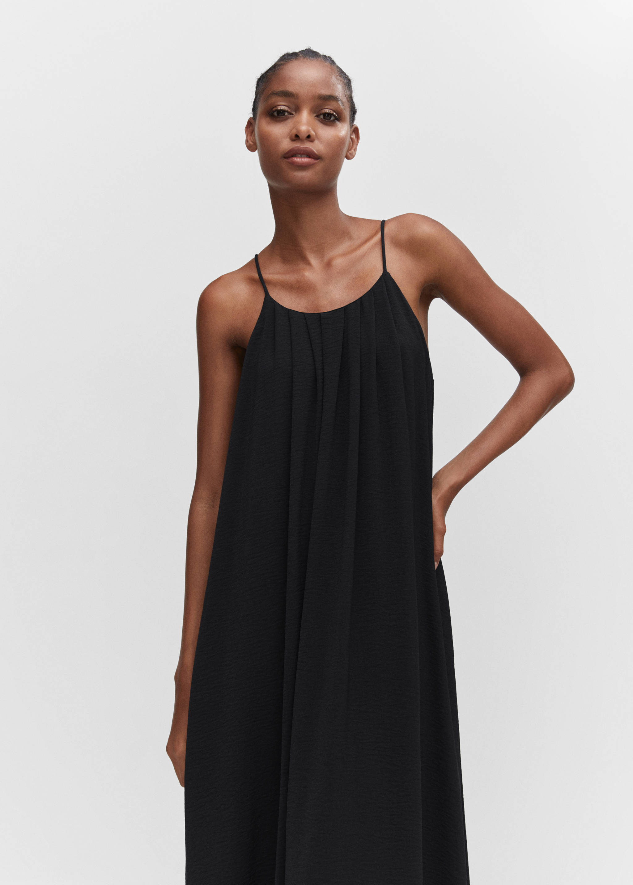 Flowy open back dress - Medium plane