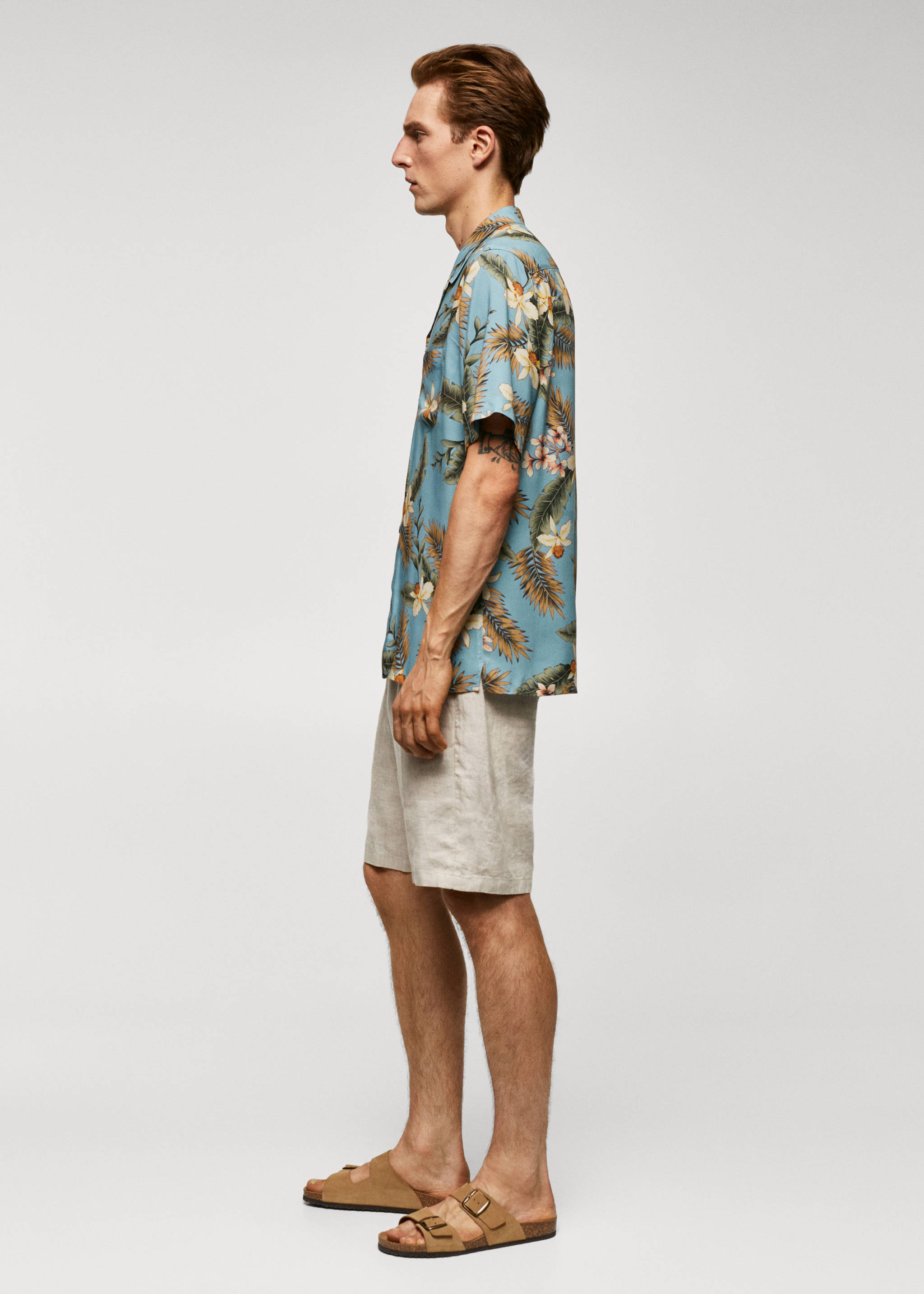 Regular-fit Hawaiian-print shirt - Details of the article 2