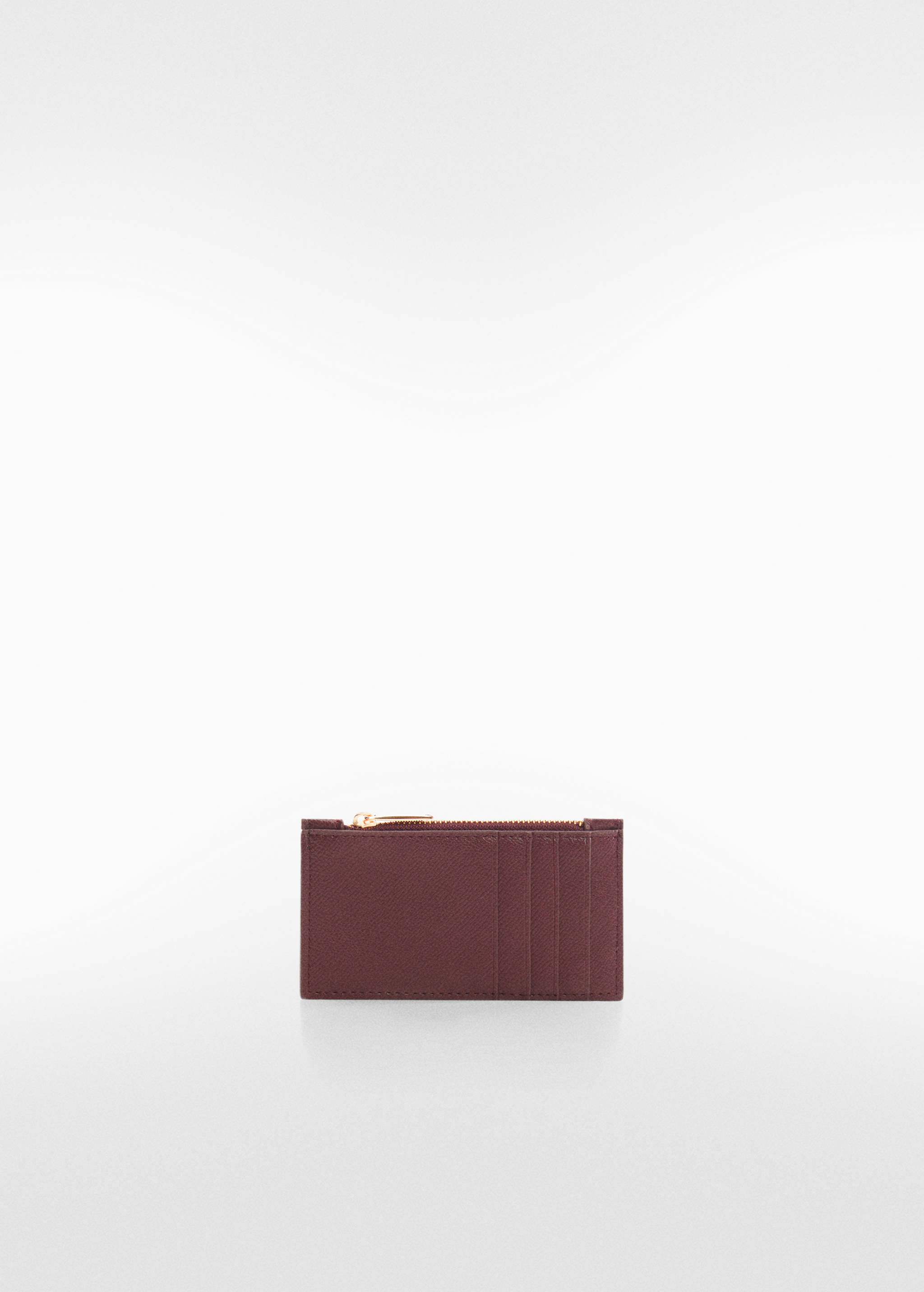 Saffiano-effect cardholder - Medium plane