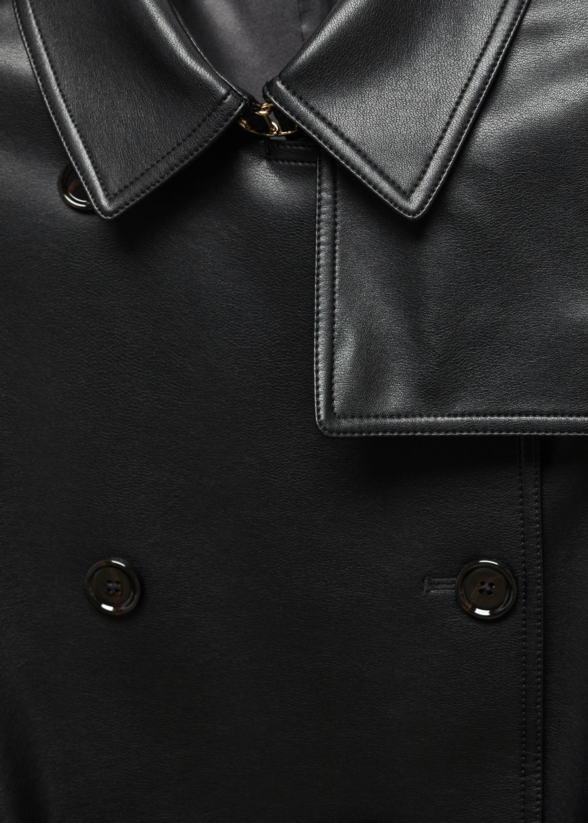 Faux-leather trench coat - Details of the article 8