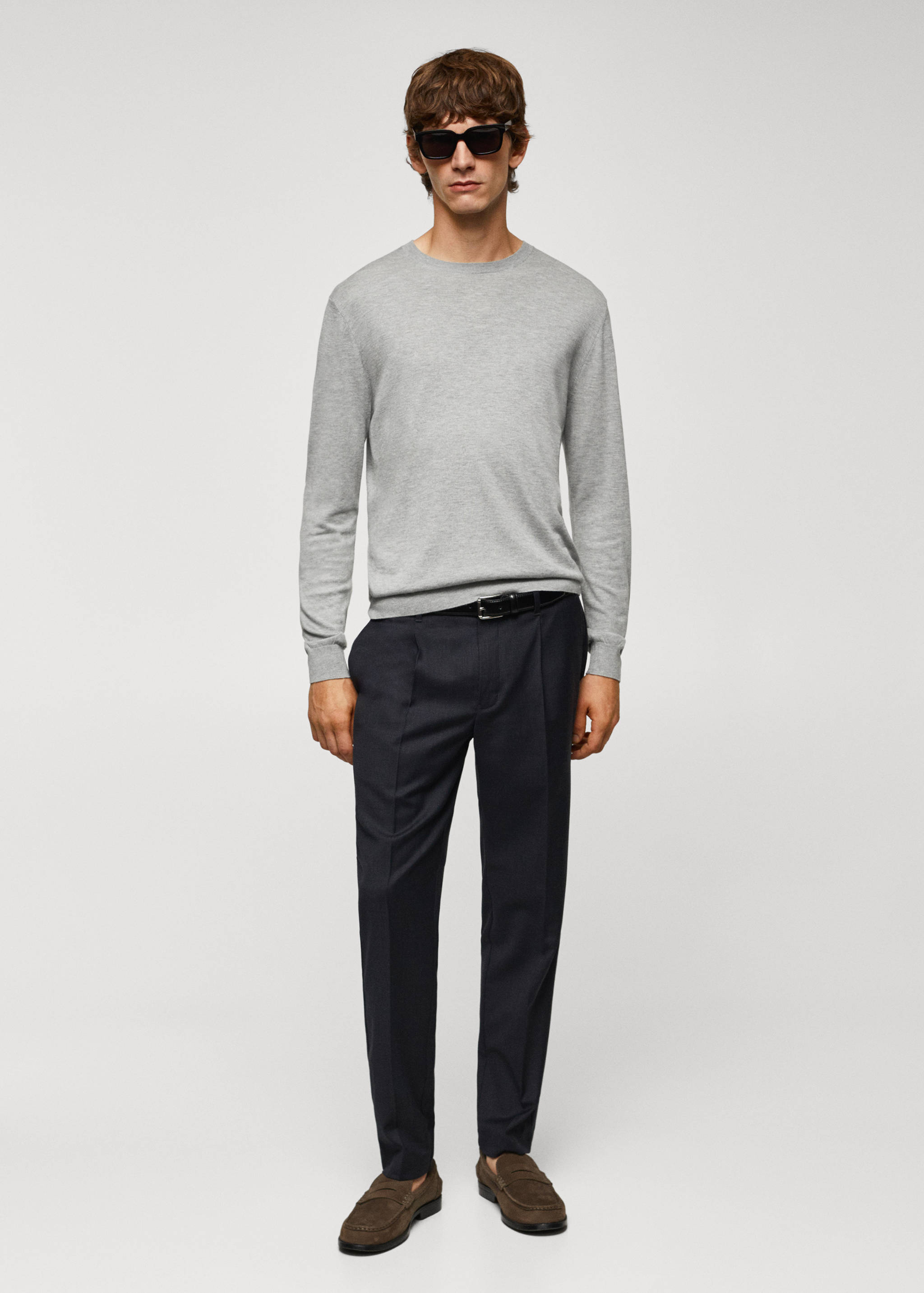Fine modal-silk sweater - General plane