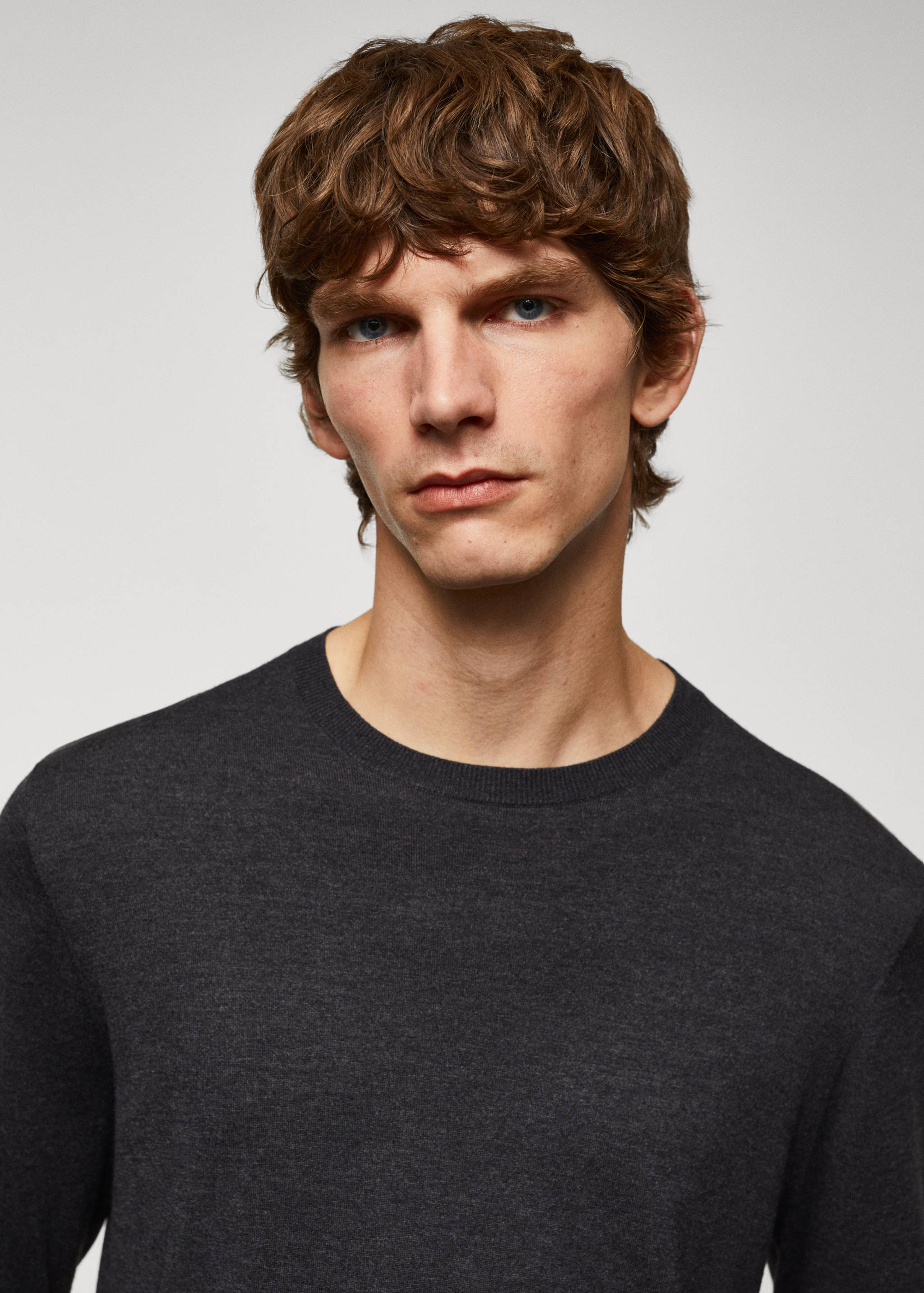 Modal ve ipek kumaşlı ince kazak - Ürün detayı 1