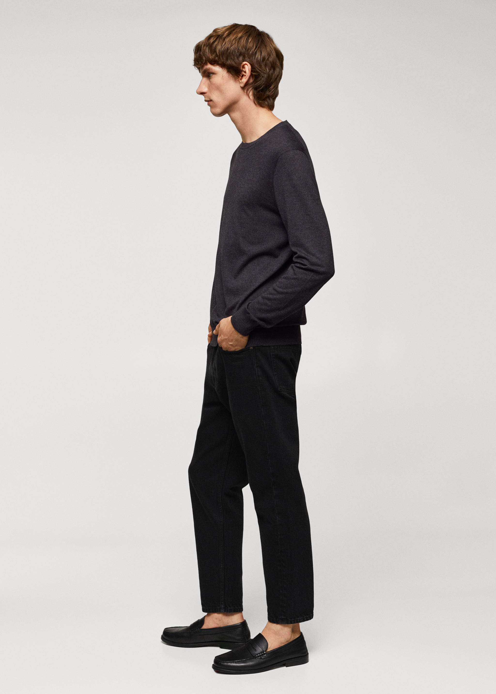 Modal ve ipek kumaşlı ince kazak - Ürün detayı 2