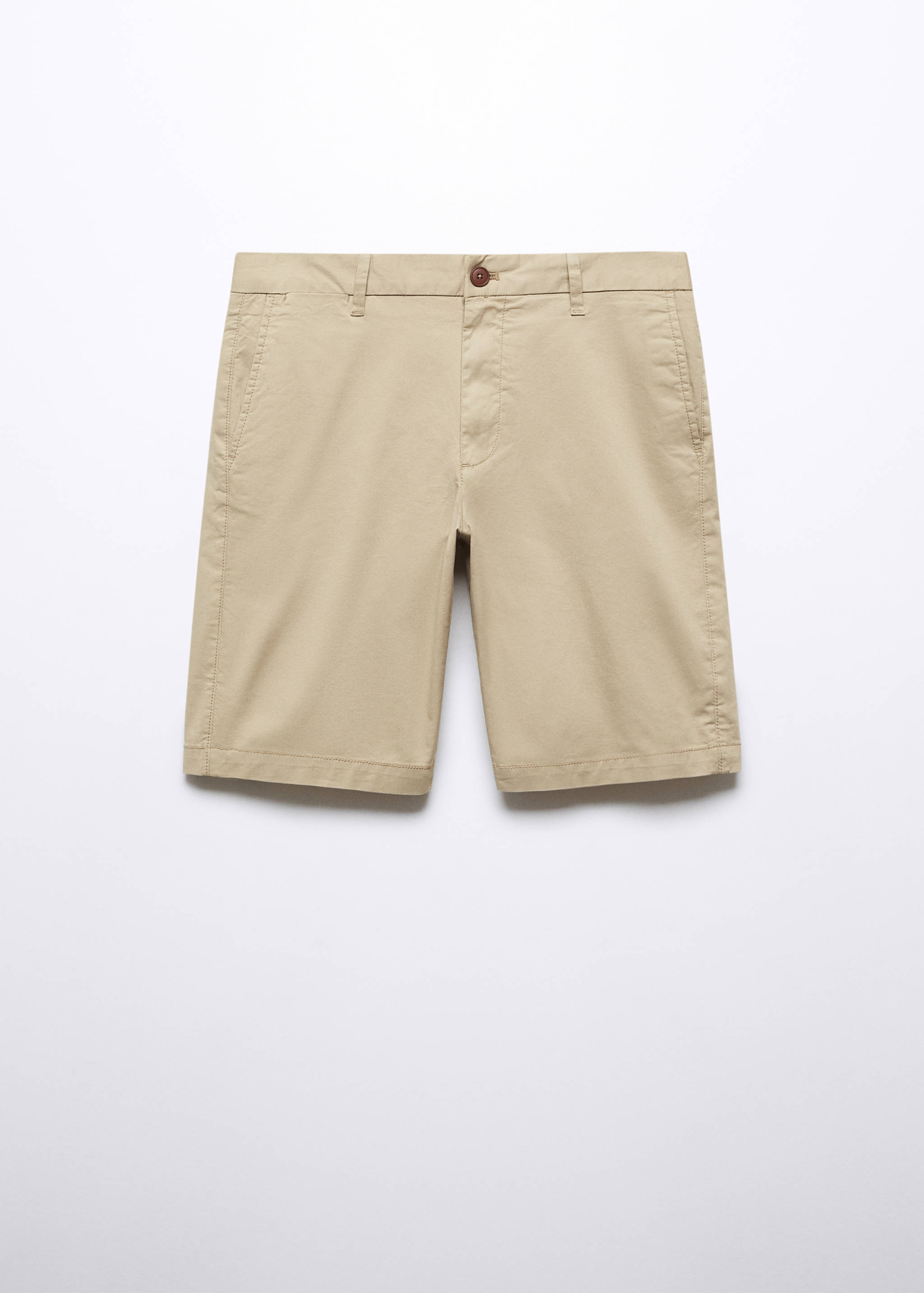 Bermuda slim-fit chino coton - Article sans modèle