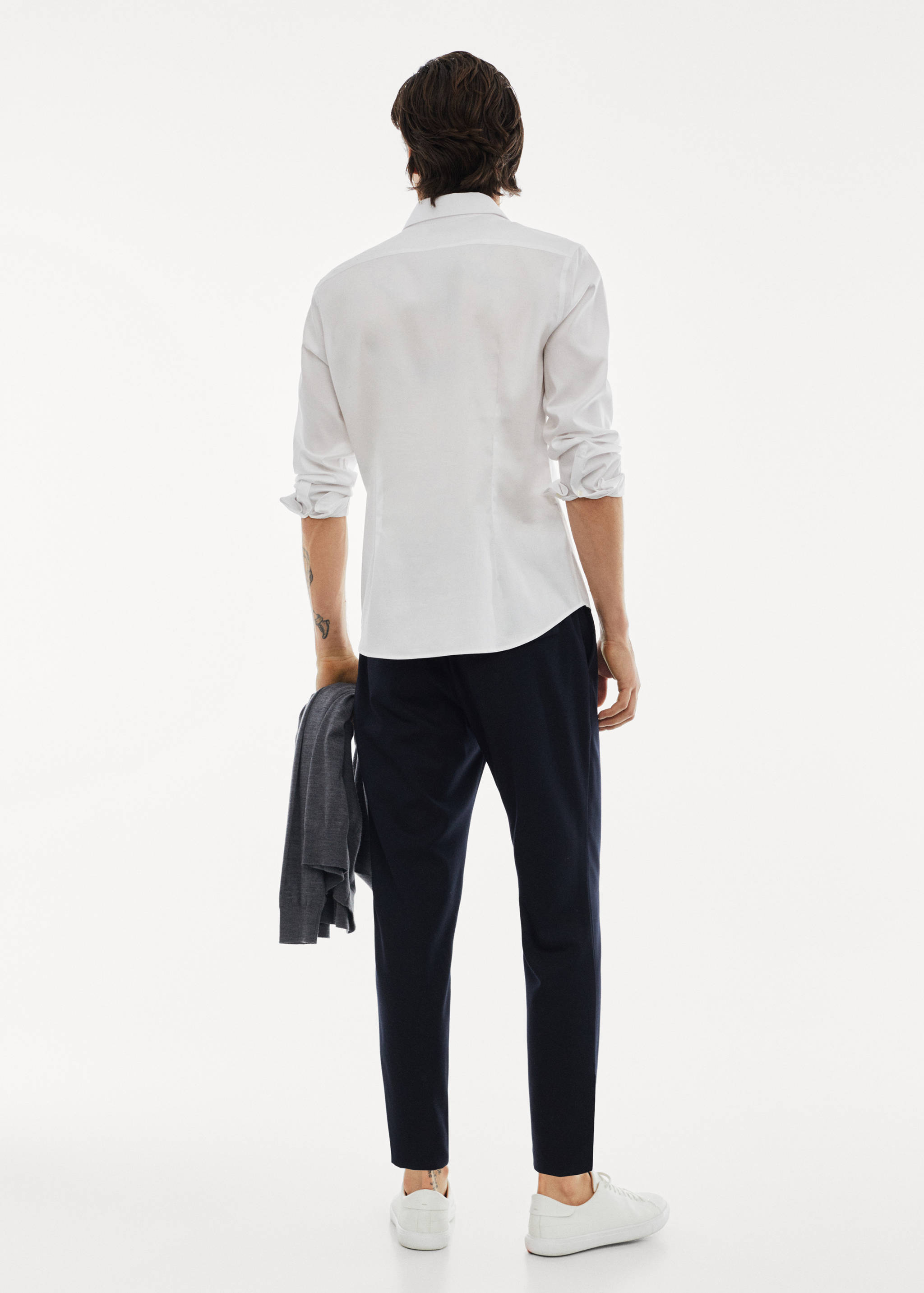 Chemise costume micro-structure stretch - Verso de l’article