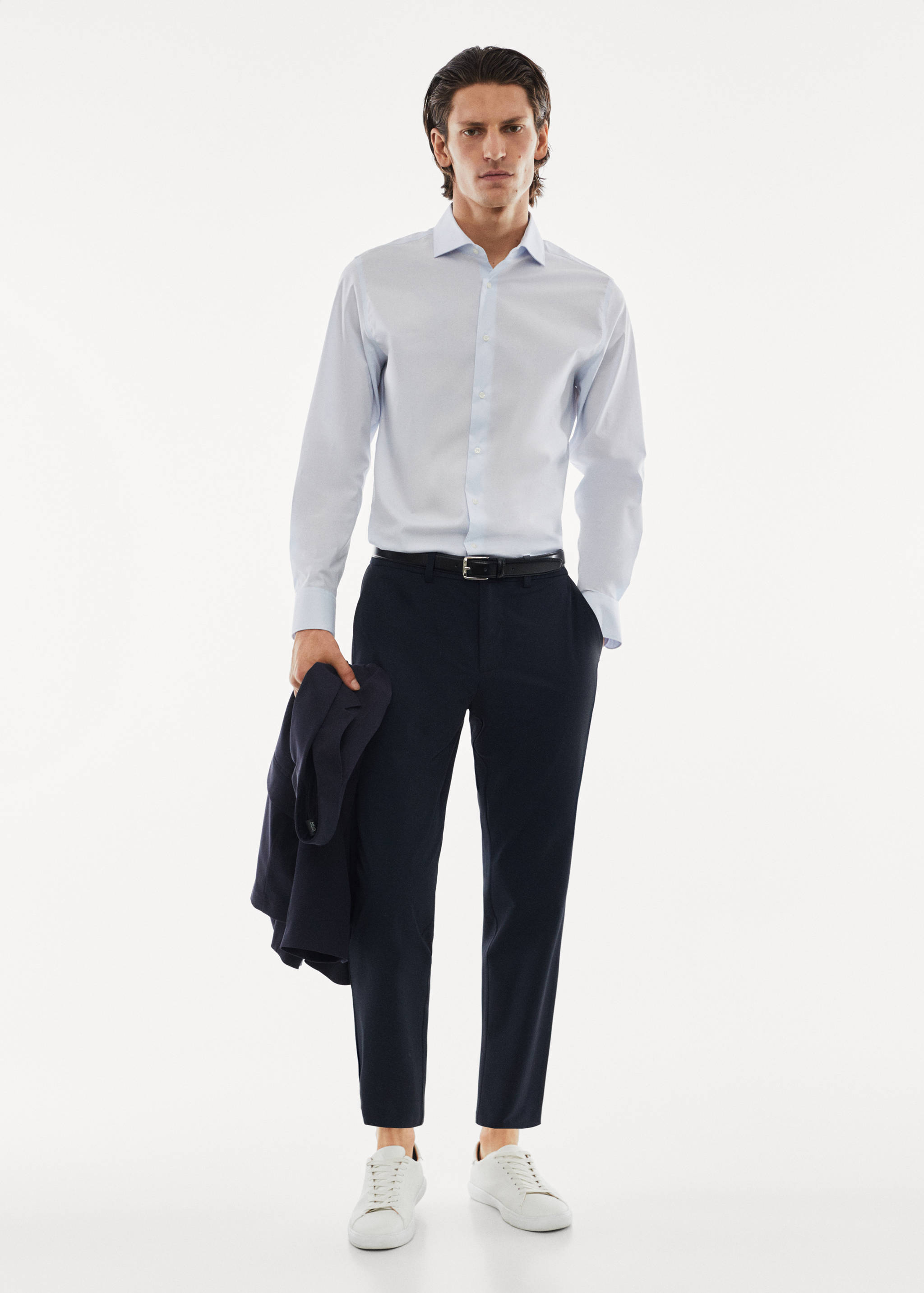 Chemise costume micro-structure stretch - Plan général