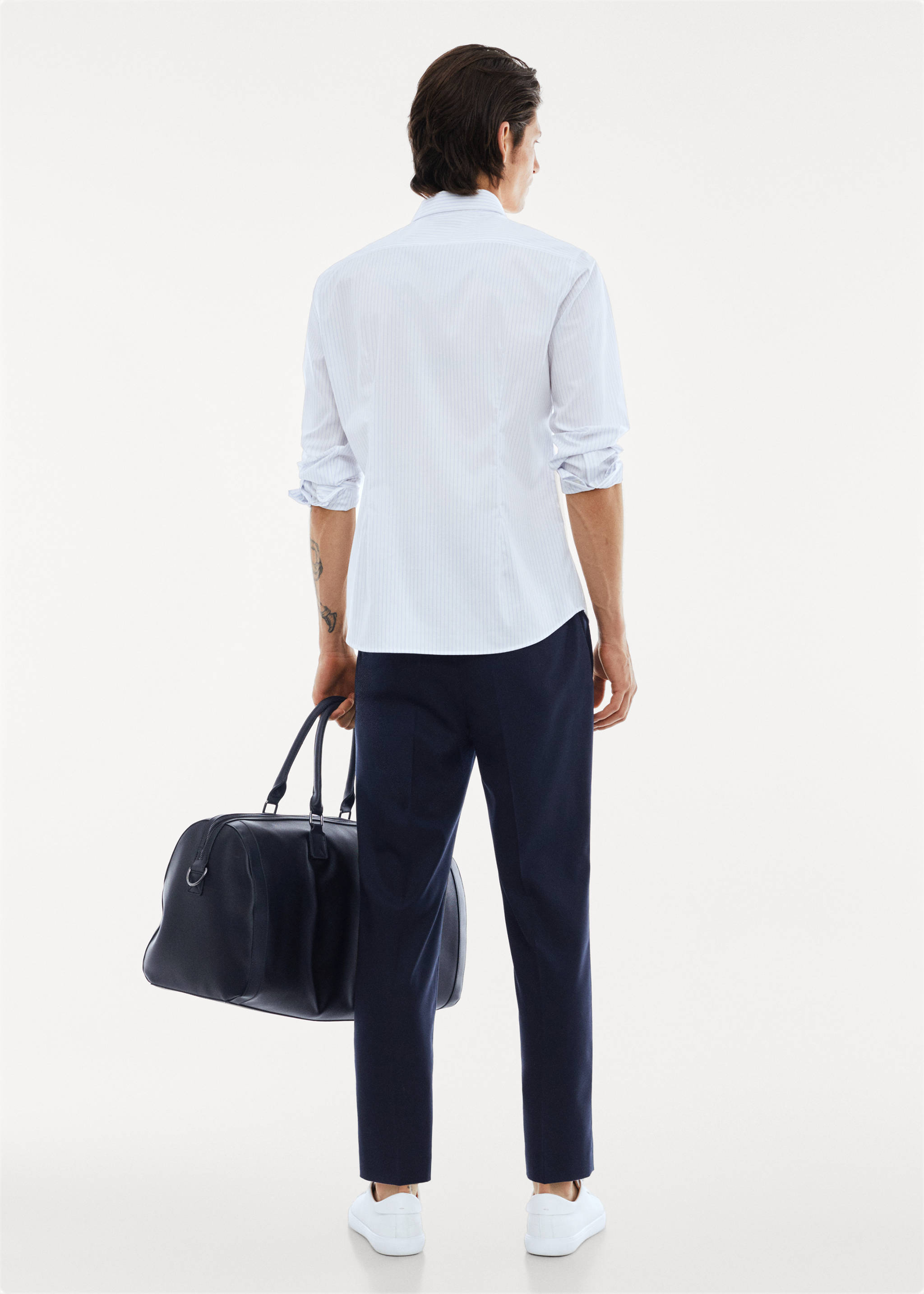 Chemise costume micro-structure stretch - Verso de l’article