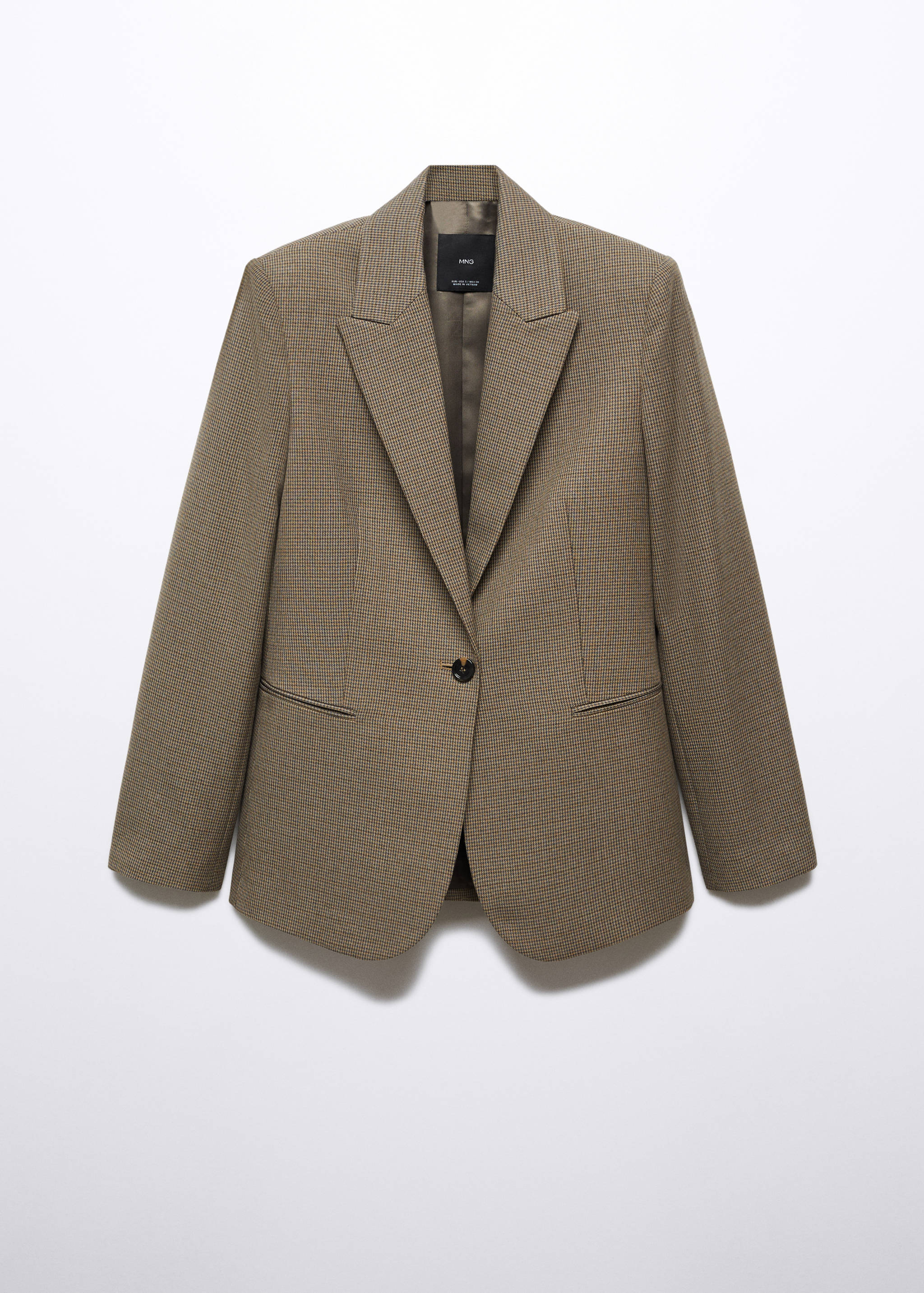 Houndstooth wool-blend blazer - Article without model