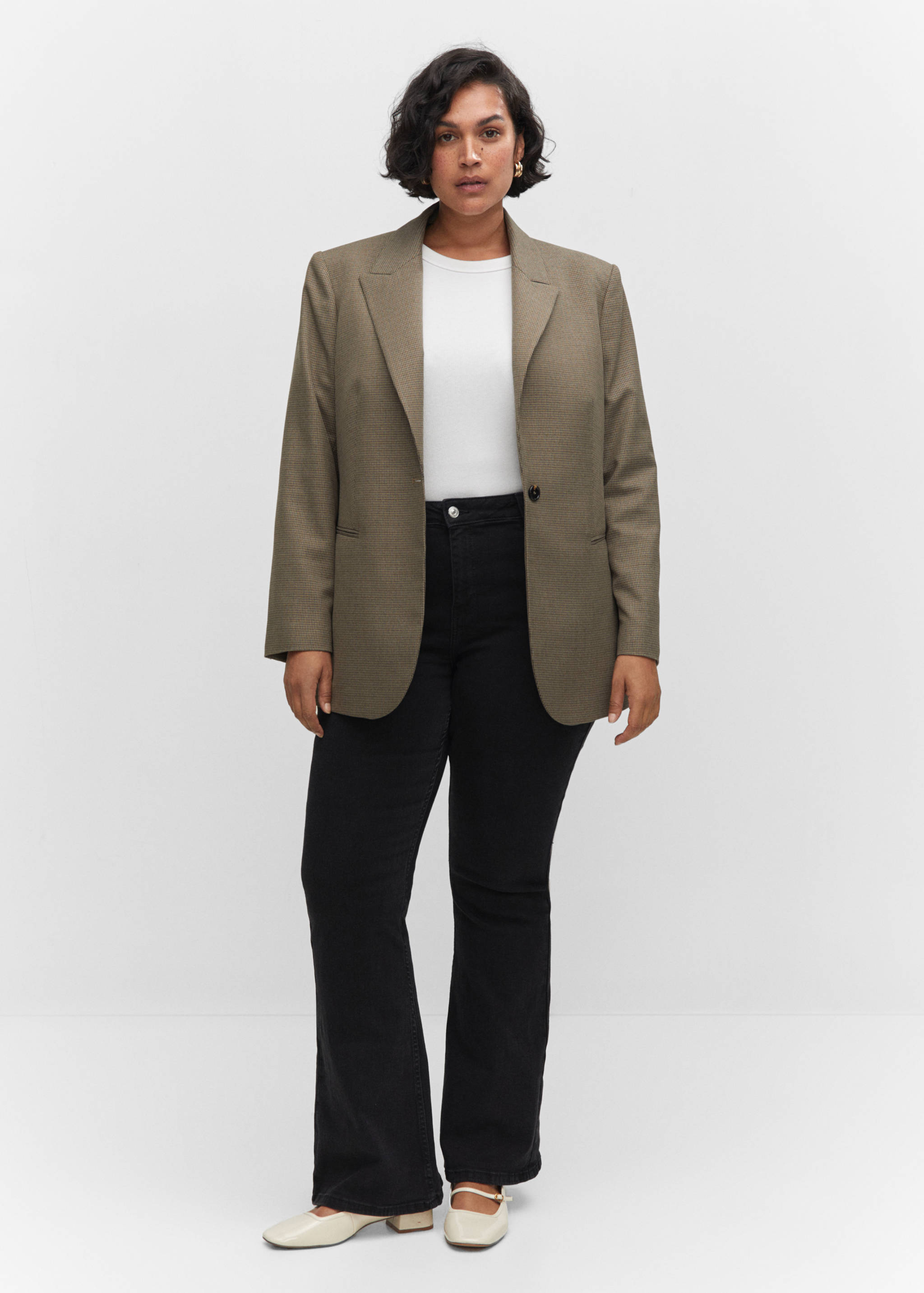 Houndstooth wool-blend blazer - Details of the article 3