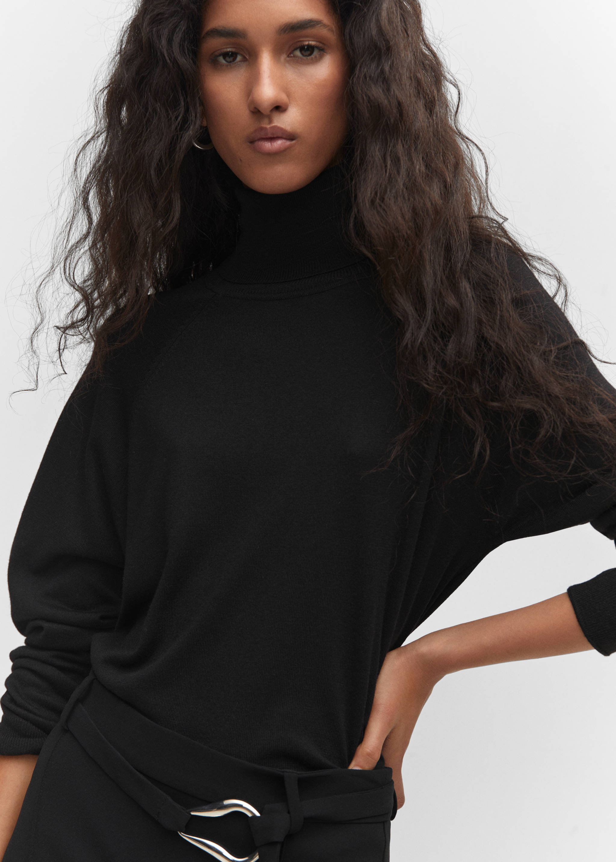 Pull-over maille fine col roulé - Détail de l'article 1