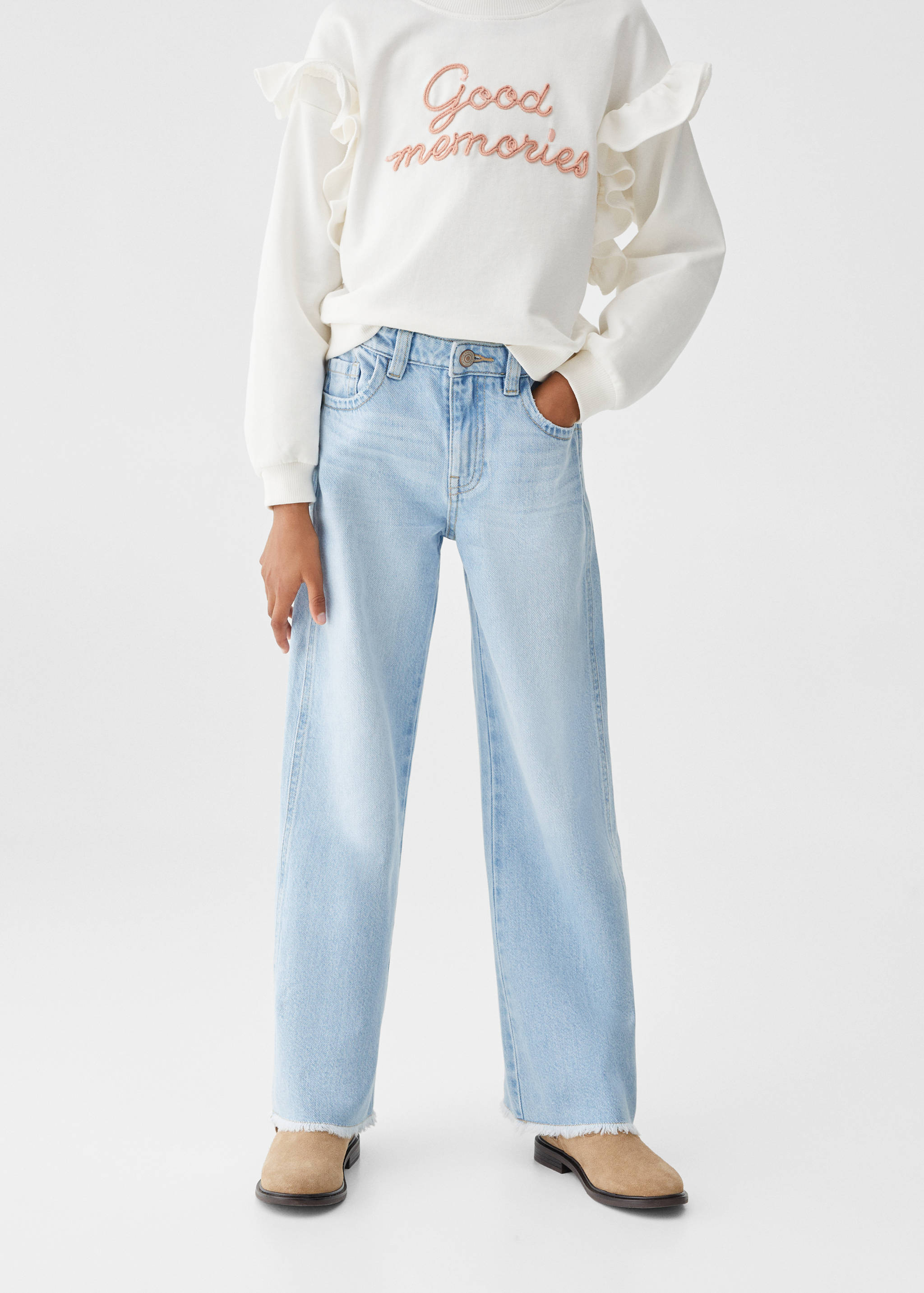 Wide leg  jeans - Medium plane