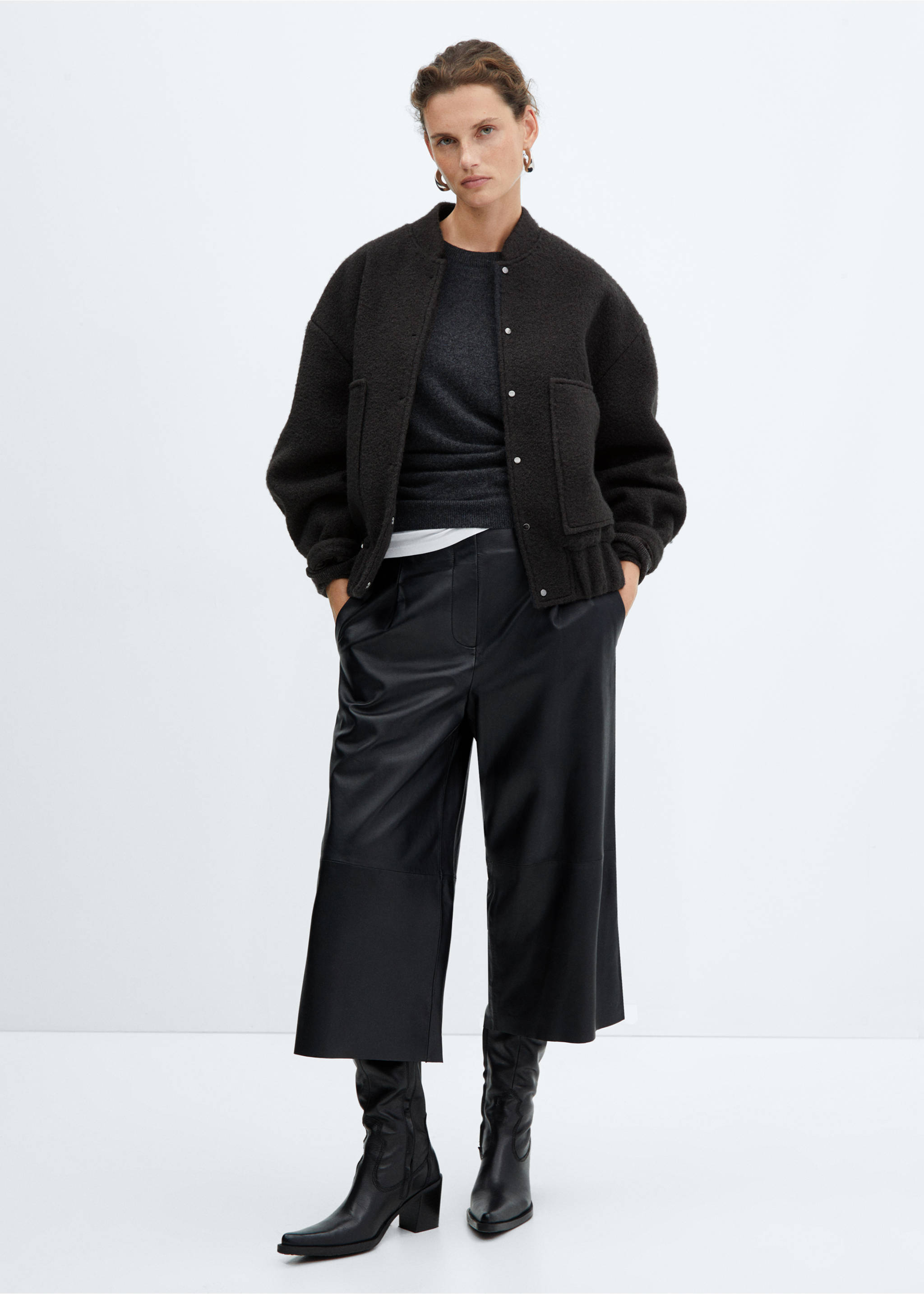 Oversized bomber jacket - General plane, Grey. Ref: 57065988-00.