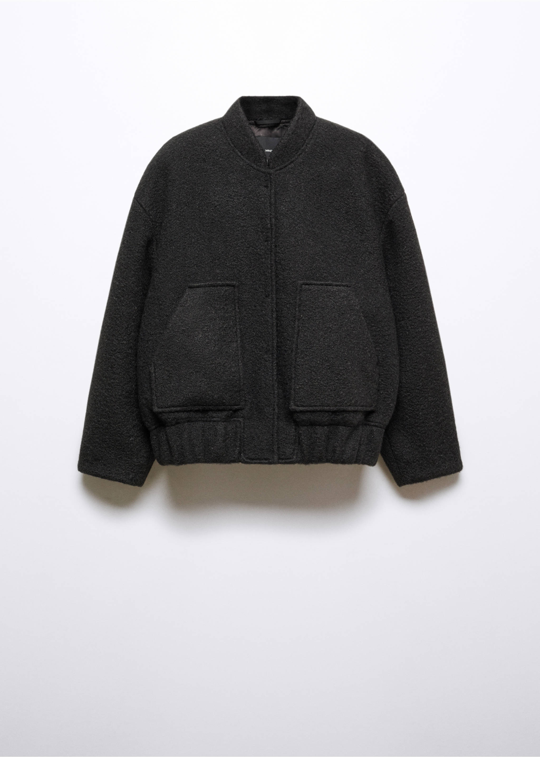Oversized bomber jacket - Article without model, Grey. Ref: 57065988-00.