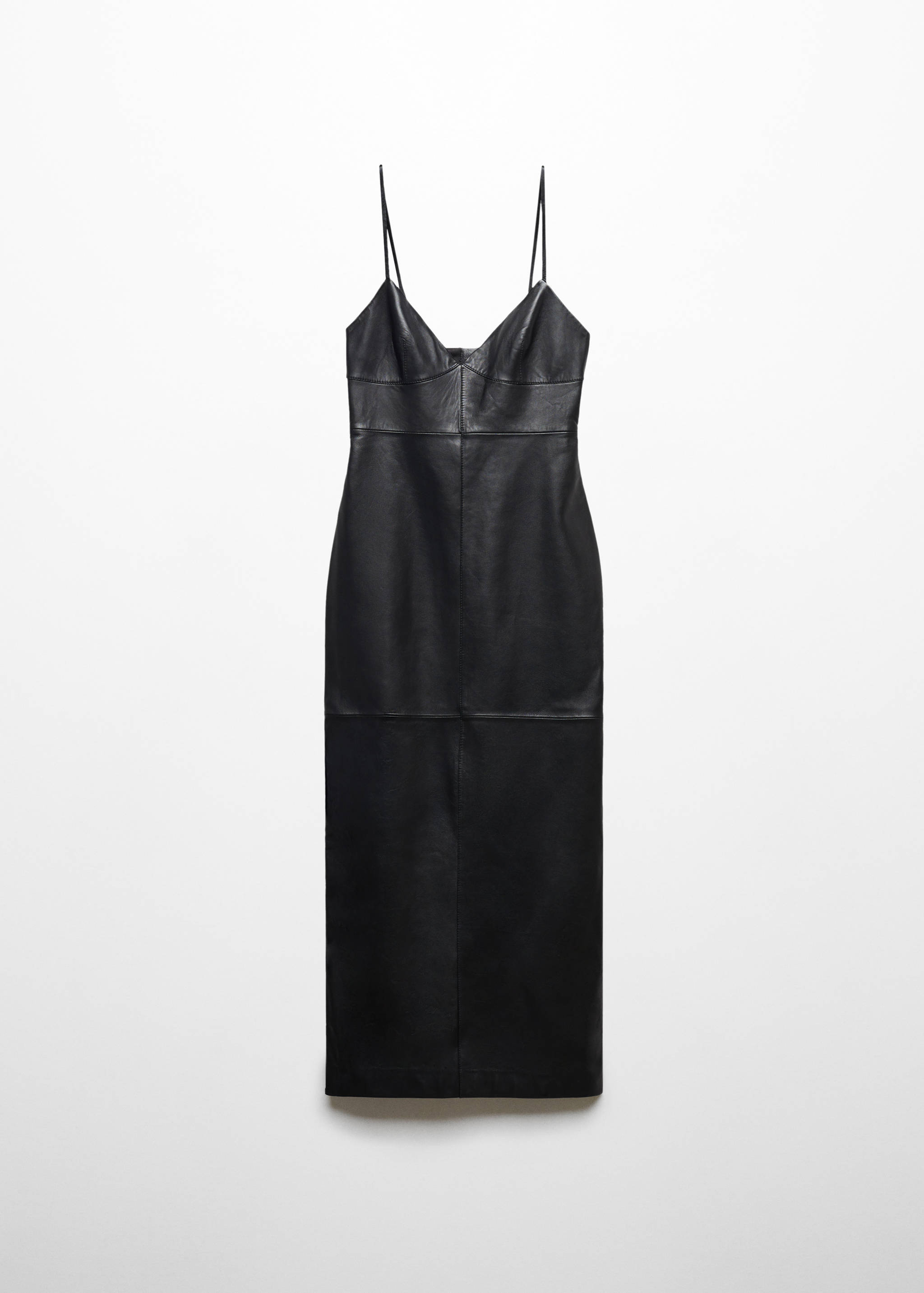 Leather dress with straps - Article without model