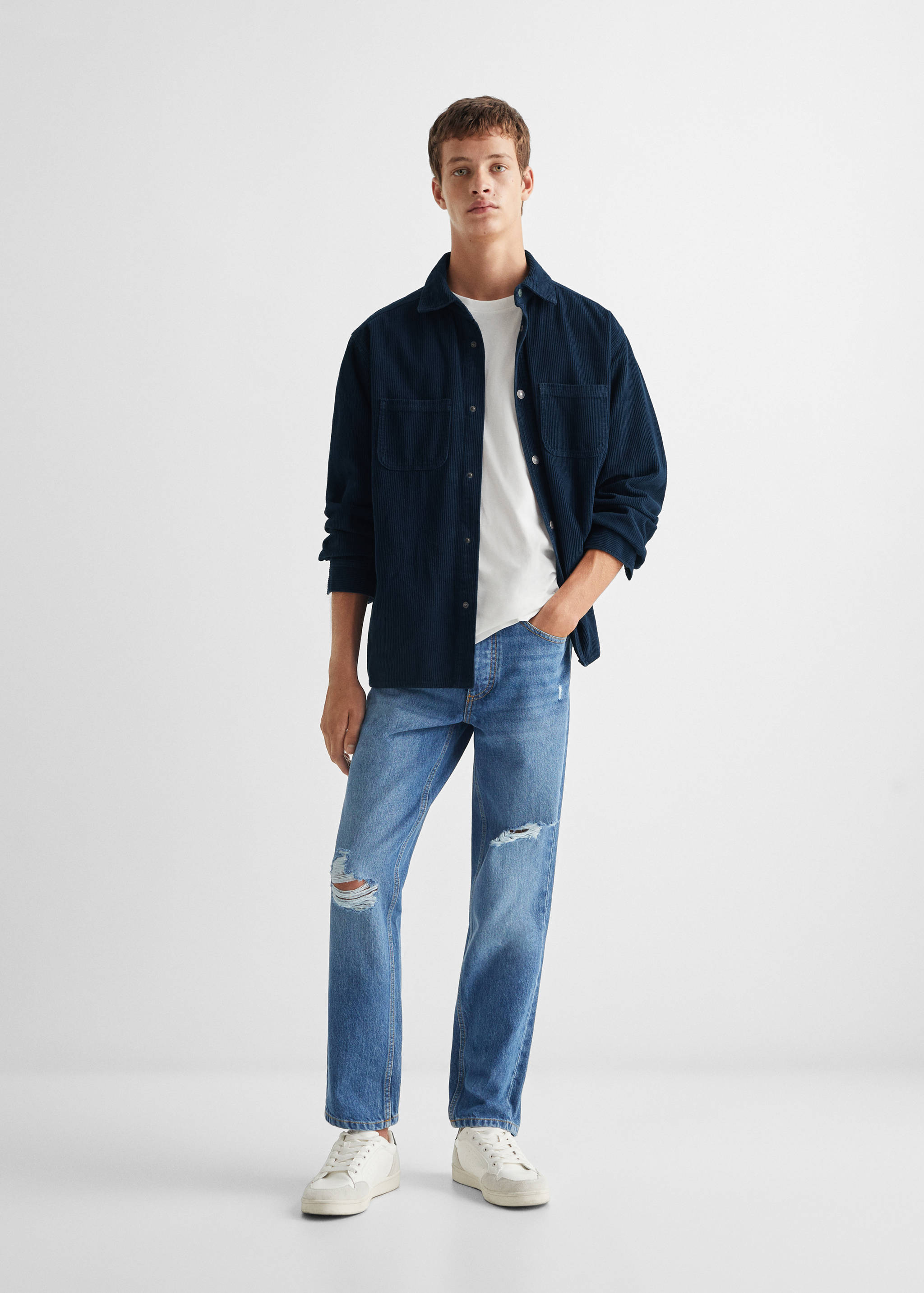 Corduroy overshirt - General plane