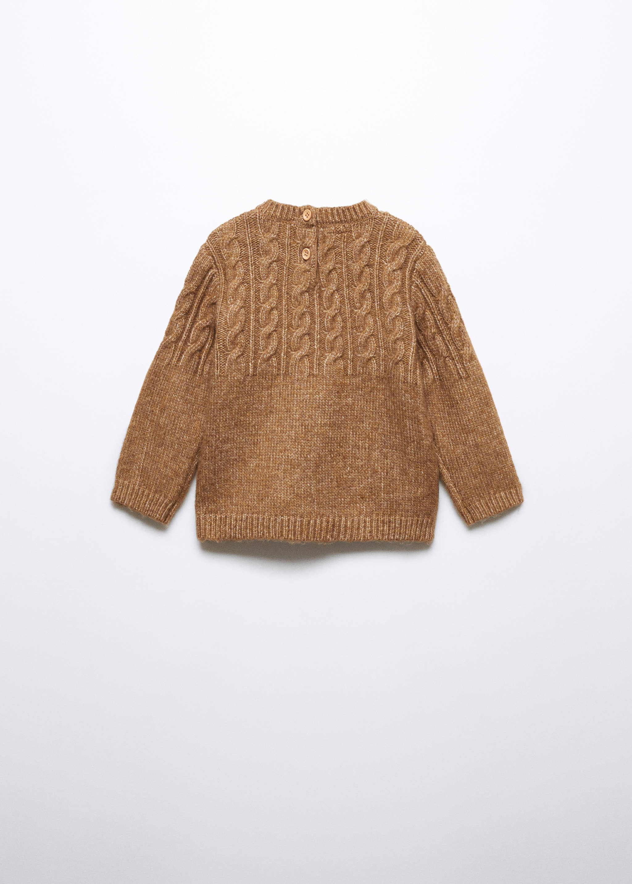 Braided knitted sweater - Reverse of the article