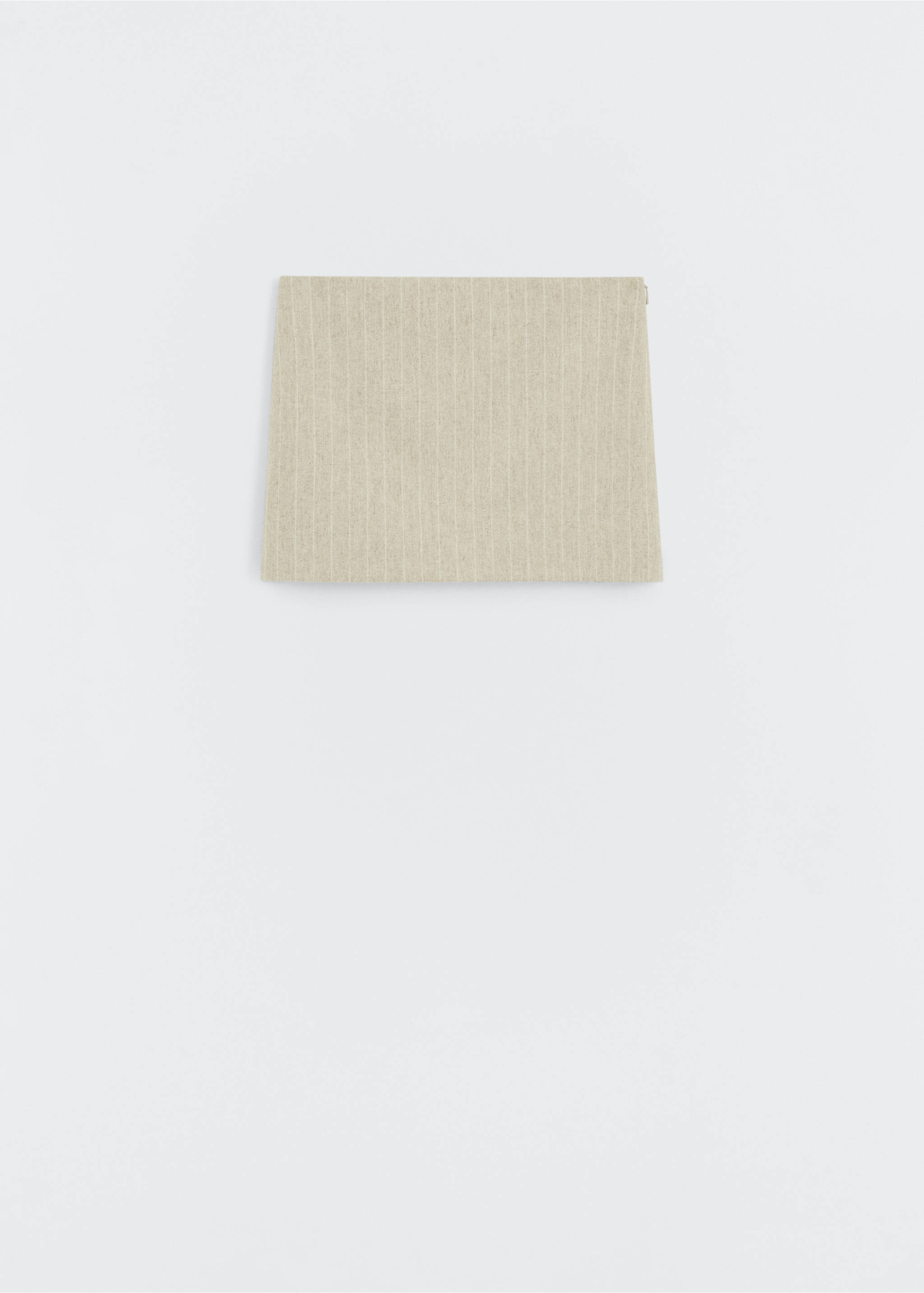Pinstripe wool skirt - Article without model, Grey. Ref: 57066015-00.