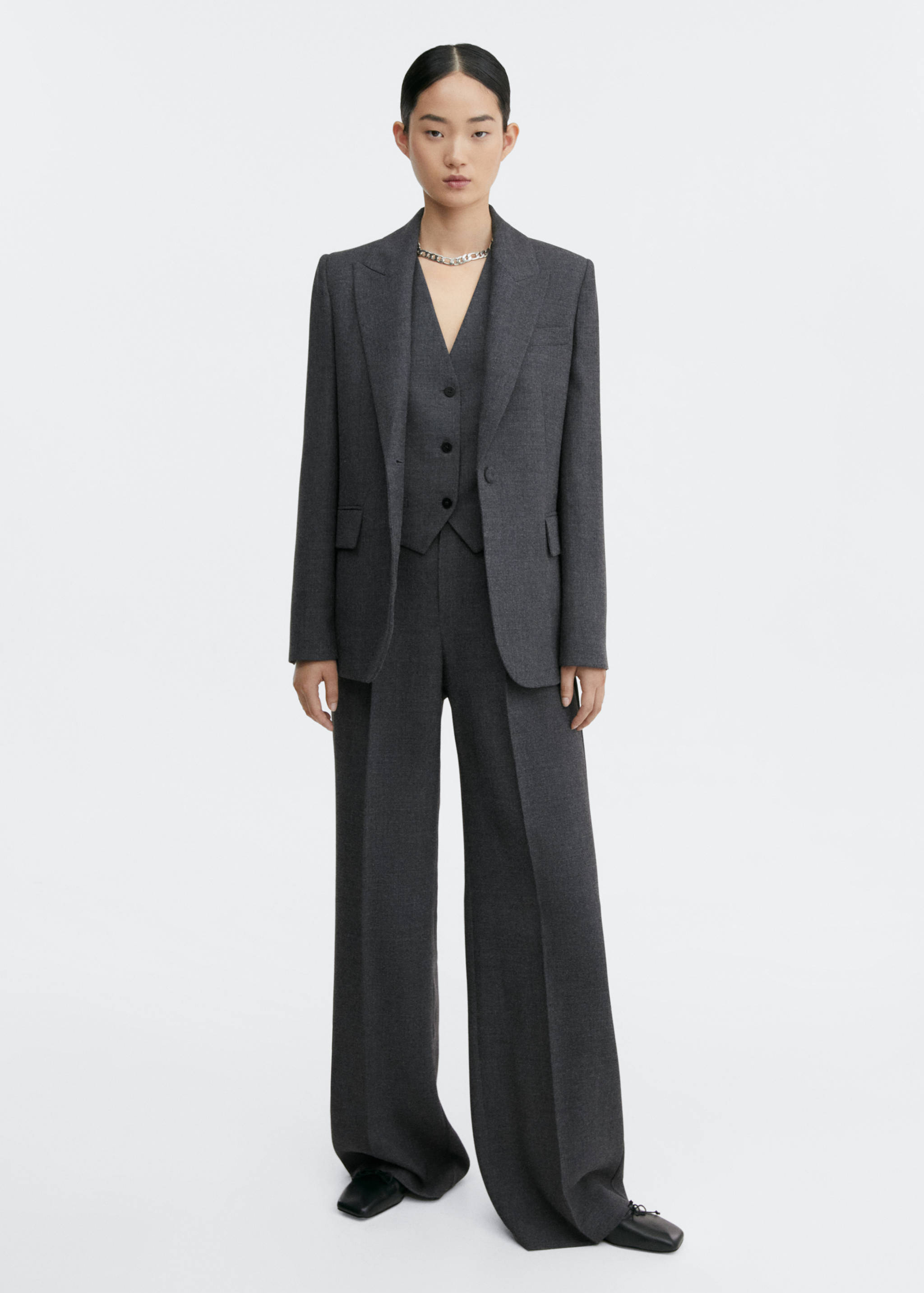Структурированный костюмный пиджак - Общий план