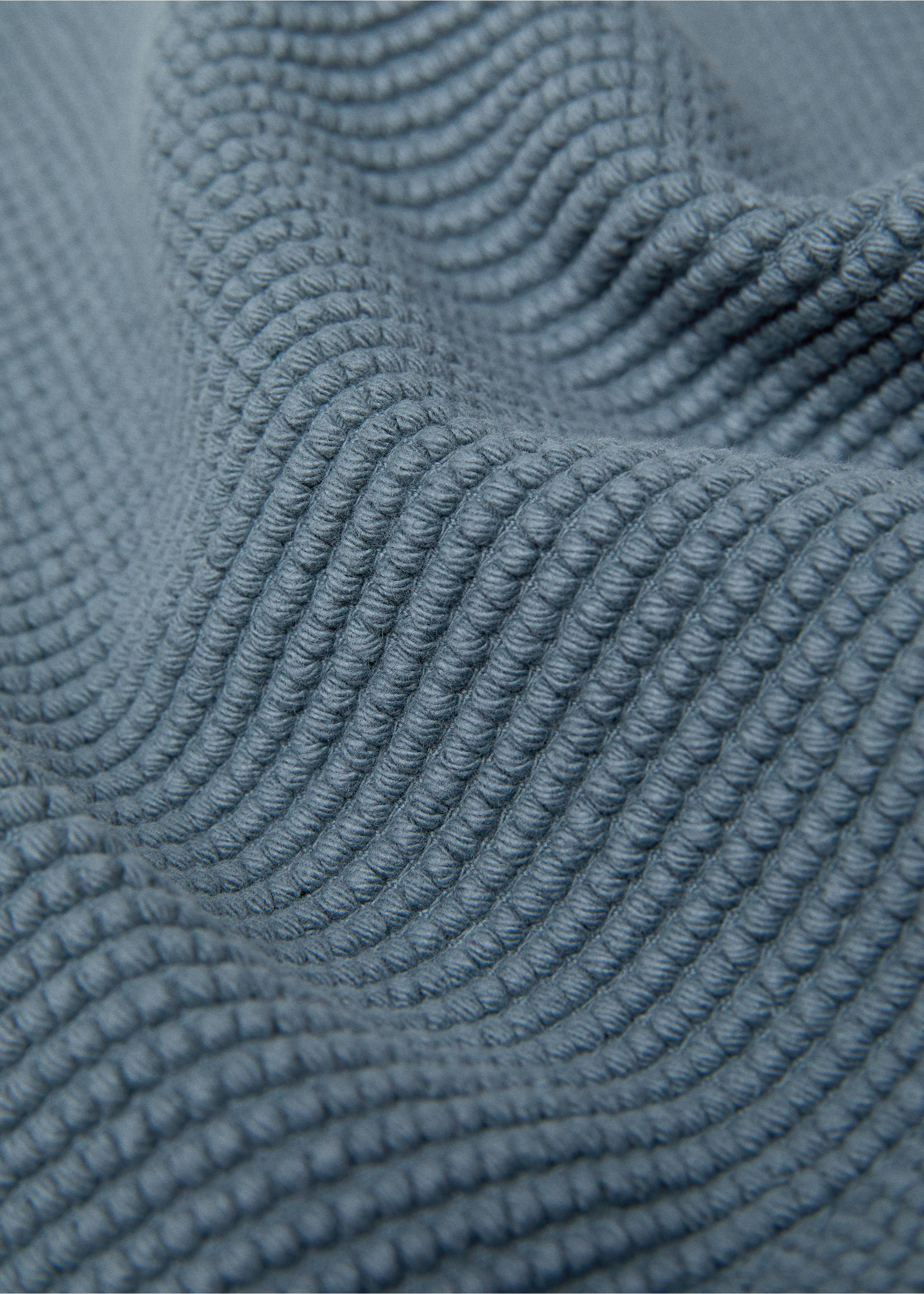 Alfombra baño rizo boucle 50x70cm - Detalle del artículo 2, Azul petróleo. Ref: 57066318-00.