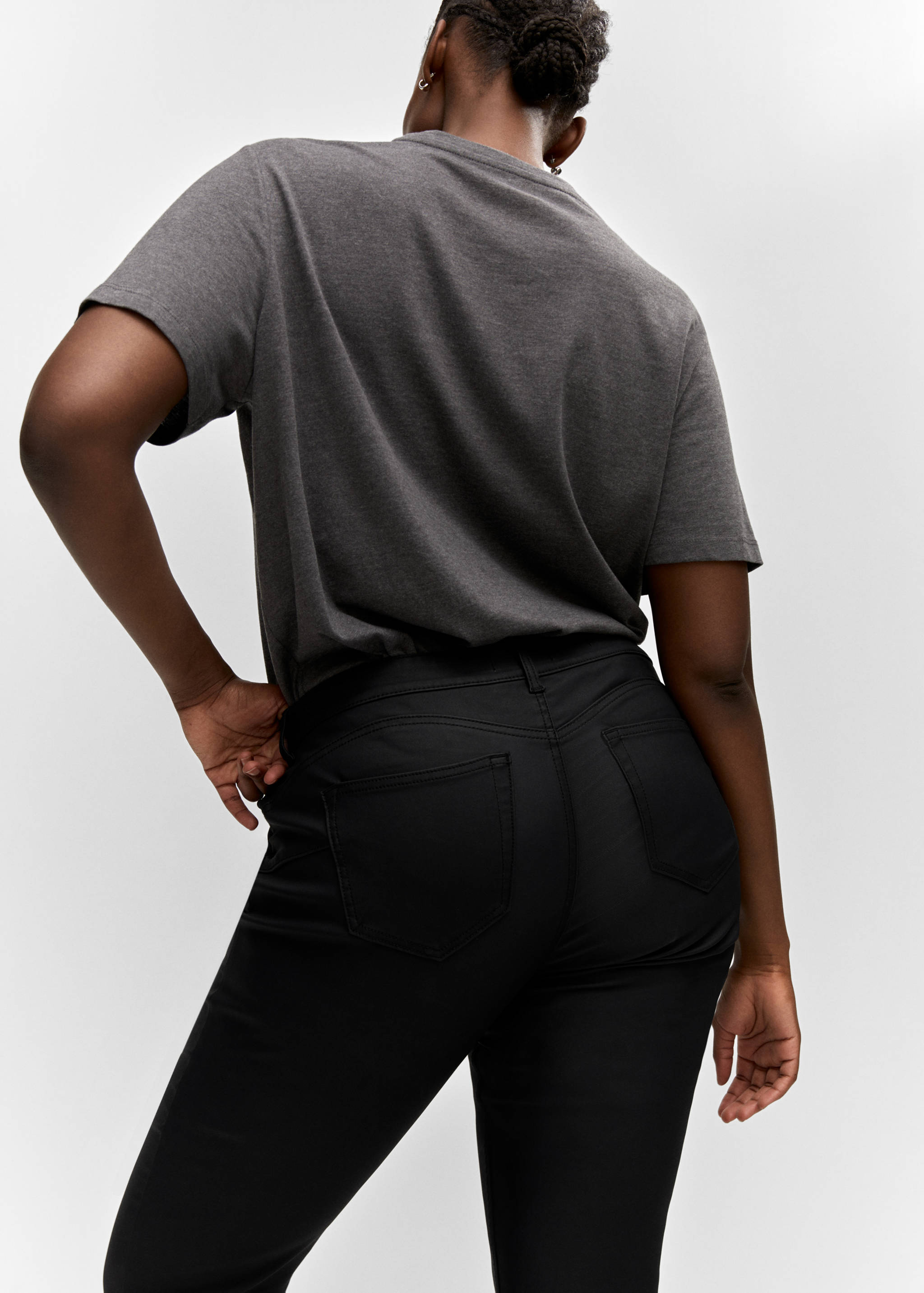 Jeans skinny push-up encerados - Detalle del artículo 4